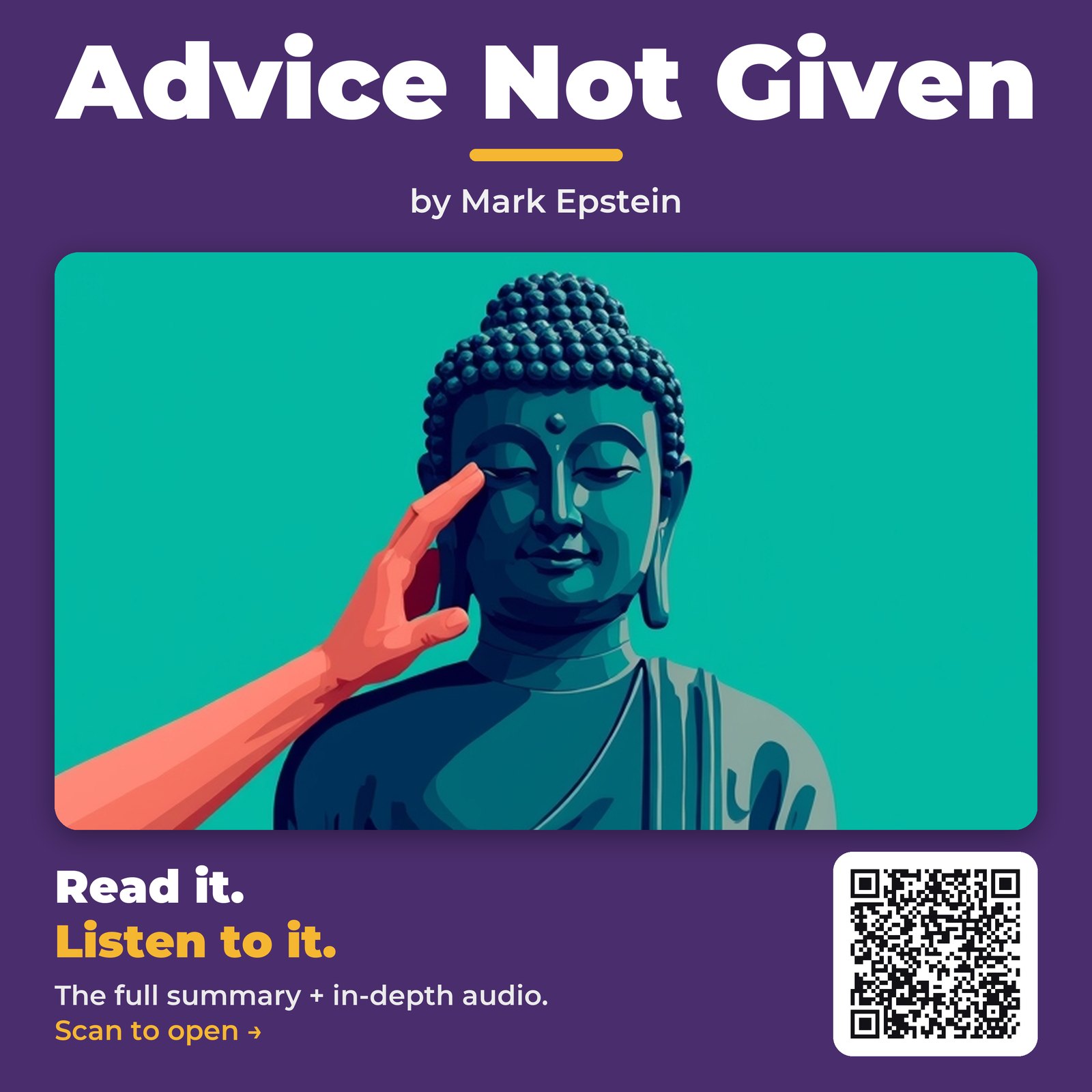 Advice Not Given by Mark Epstein - Book Summary