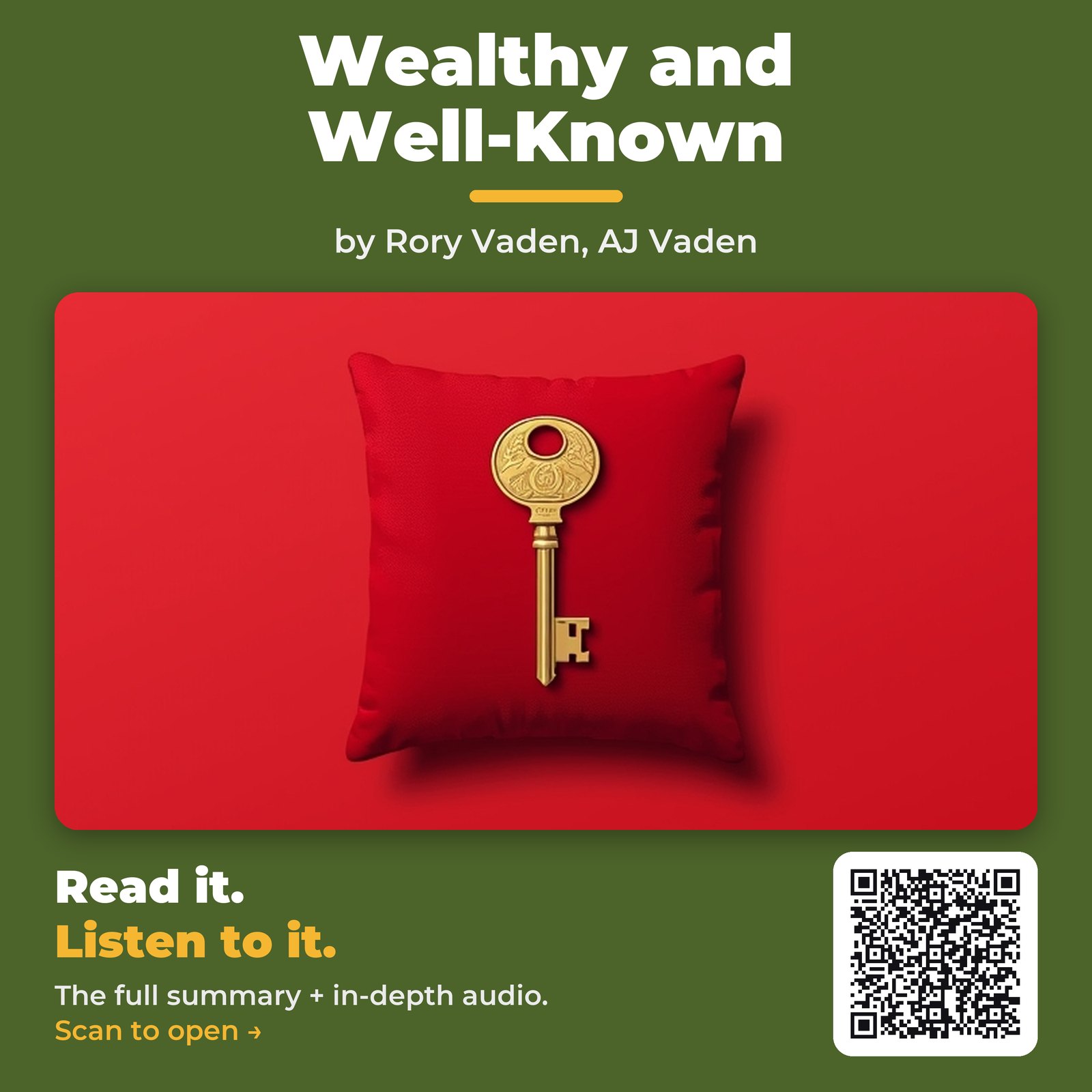 Wealthy and Well-Known by Rory Vaden, AJ Vaden - Book Summary