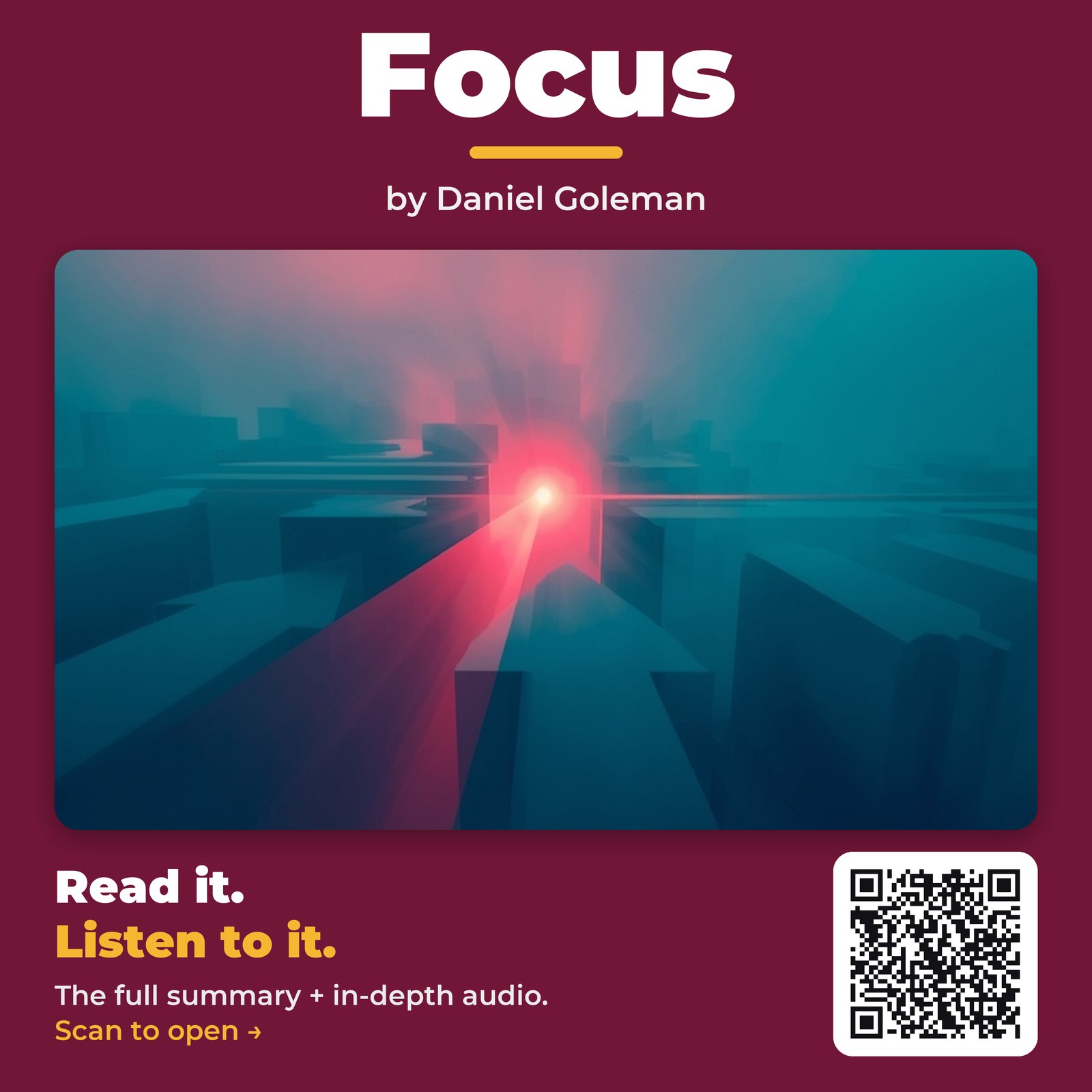 Focus by Daniel Goleman - Book Summary