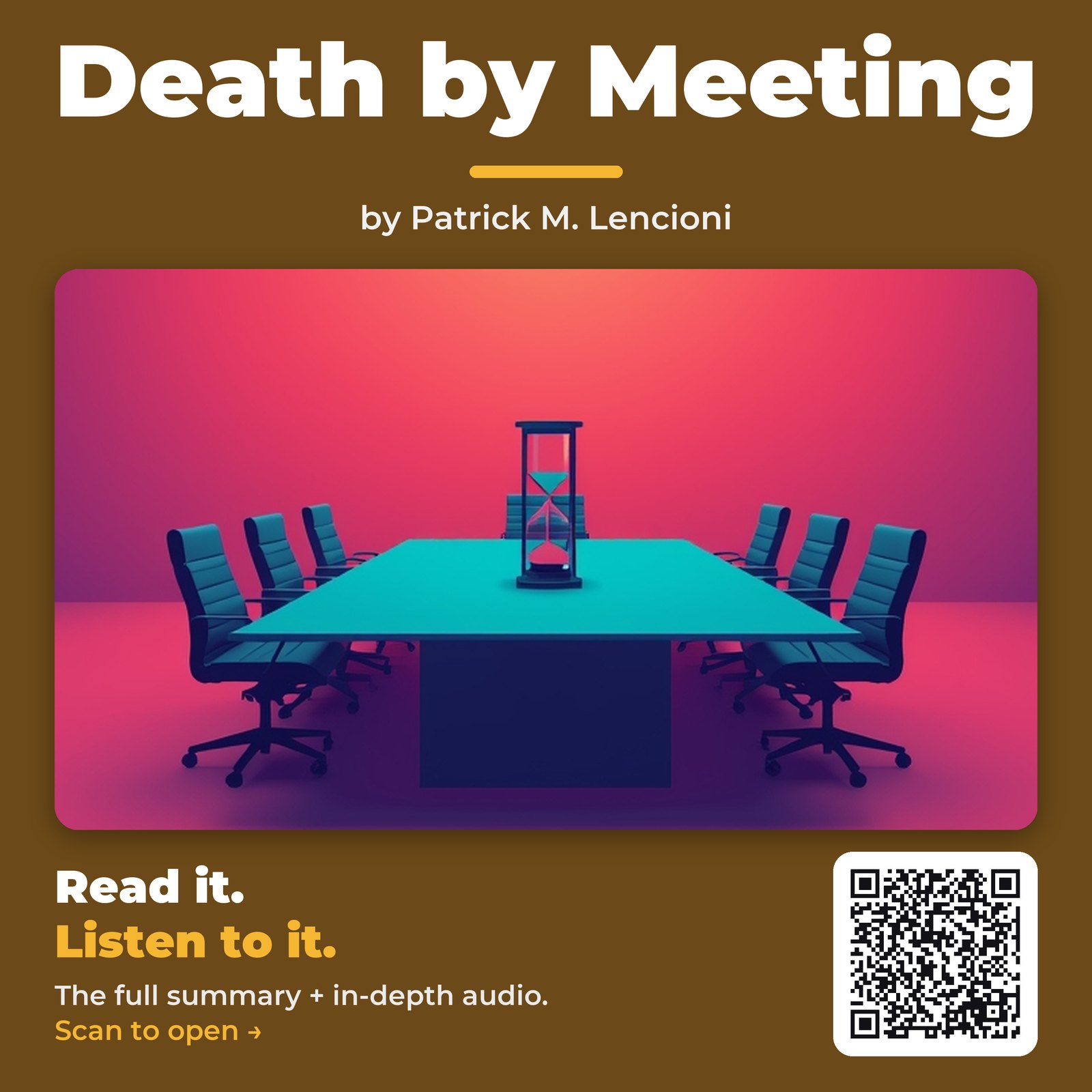 Death by Meeting by Patrick M. Lencioni - Book Summary