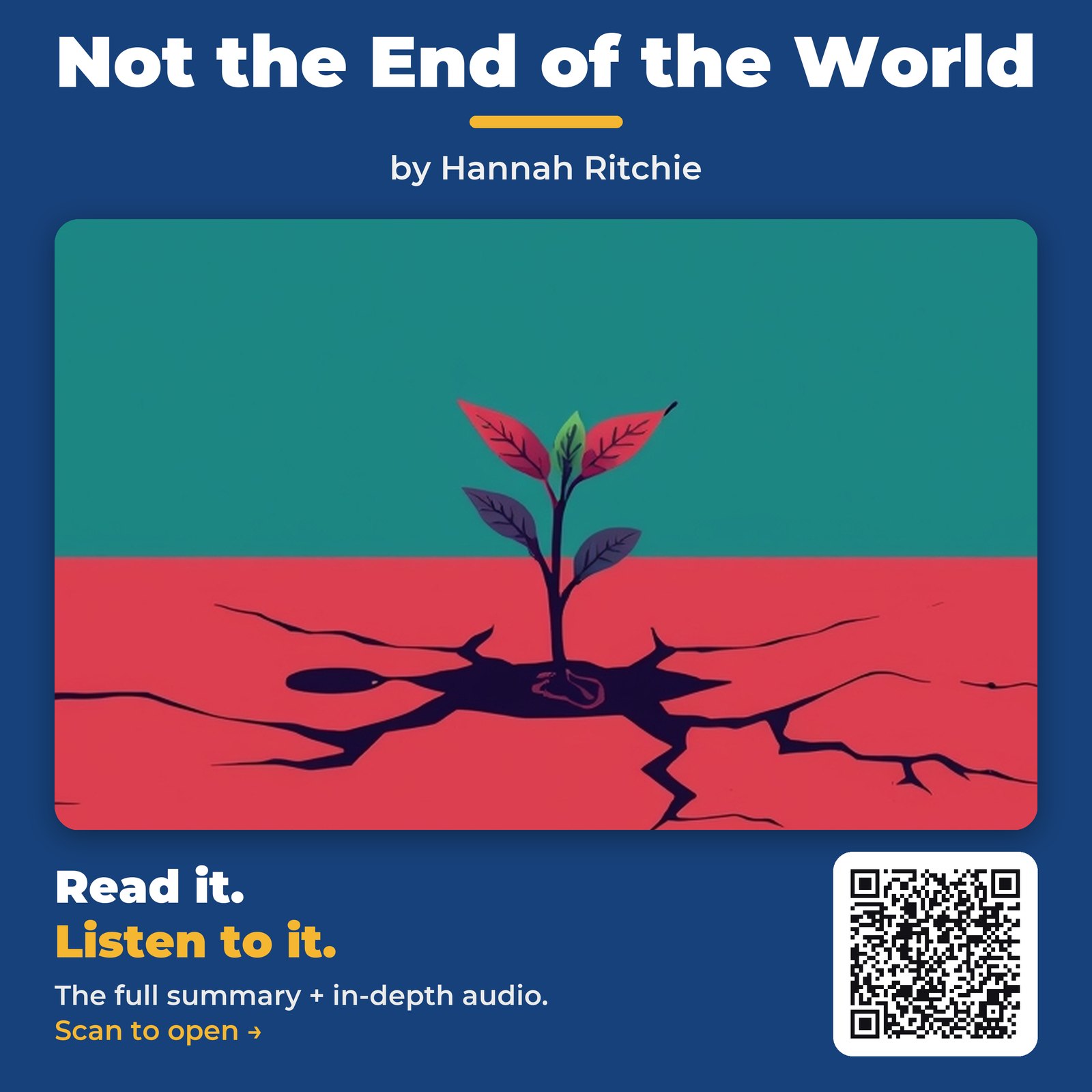 Not the End of the World by Hannah Ritchie - Book Summary