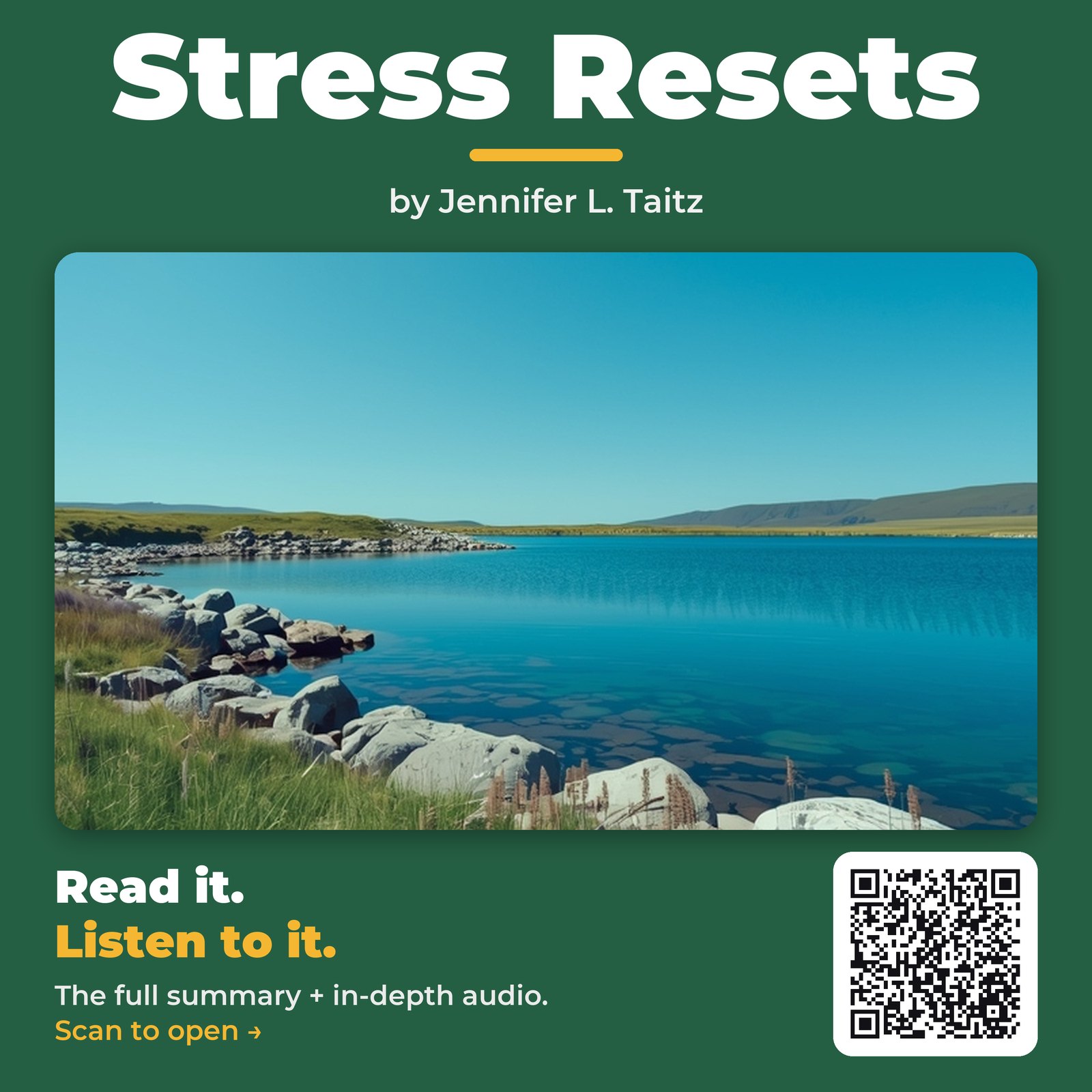 Stress Resets by Jennifer L. Taitz