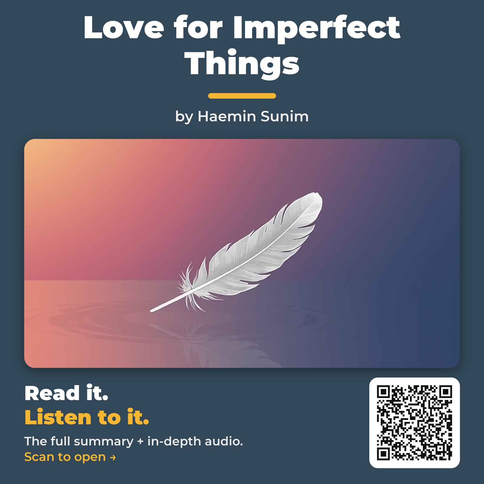 Love for Imperfect Things by Haemin Sunim - Book Summary