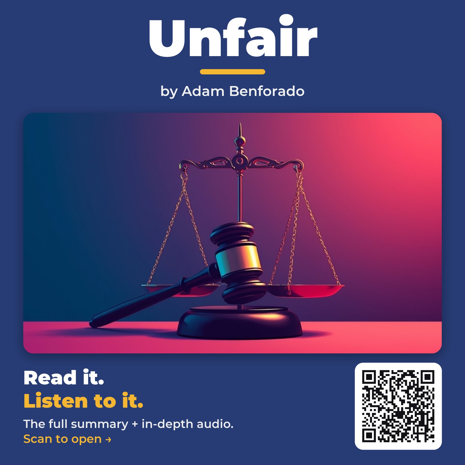 Unfair by Adam Benforado - Book Summary