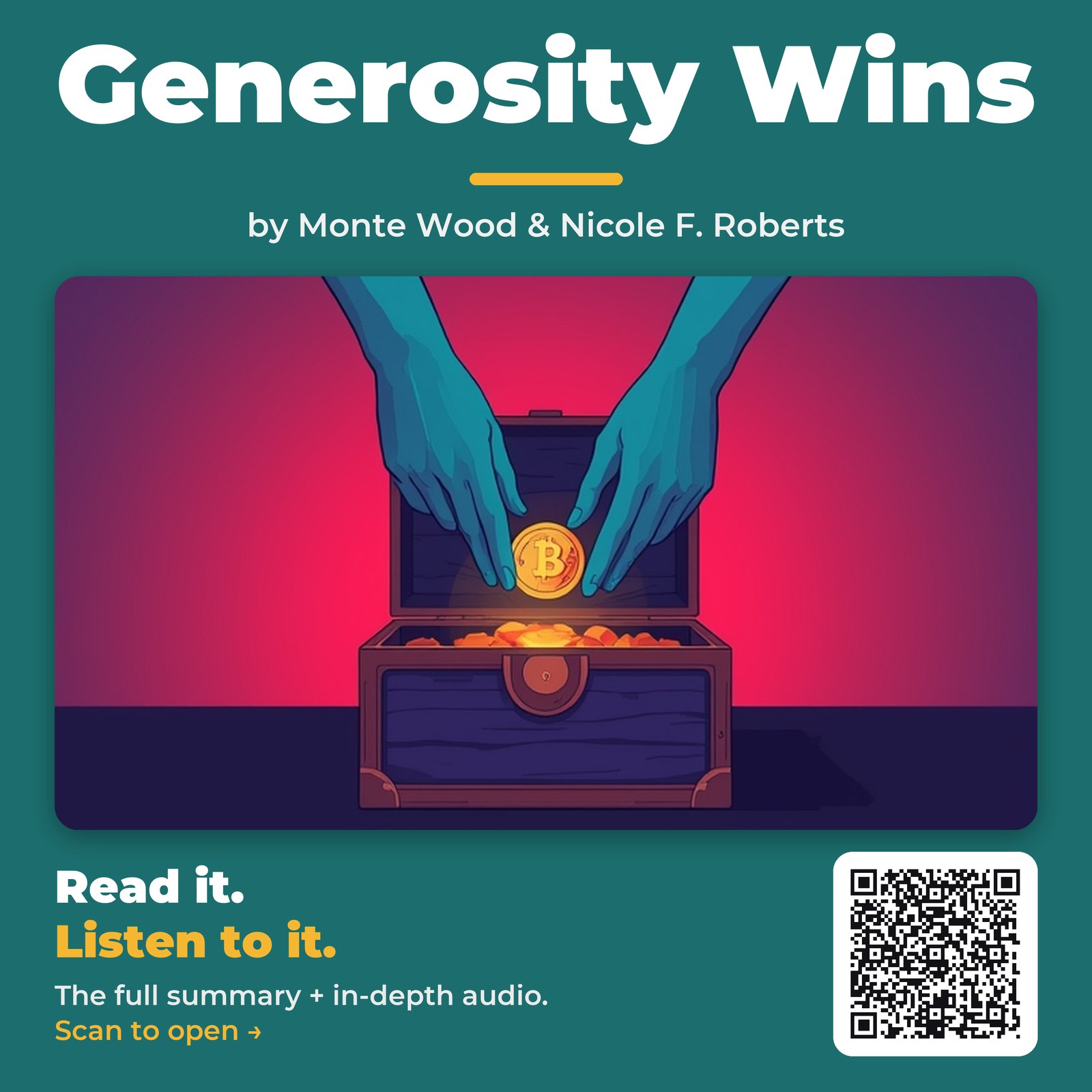 Generosity Wins by Monte Wood & Nicole F. Roberts - Book Summary