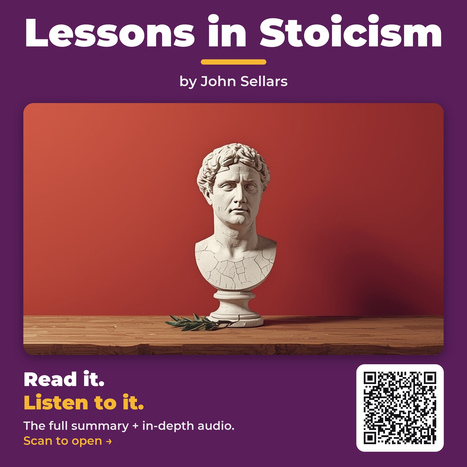 Lessons in Stoicism by John Sellars - Book Summary