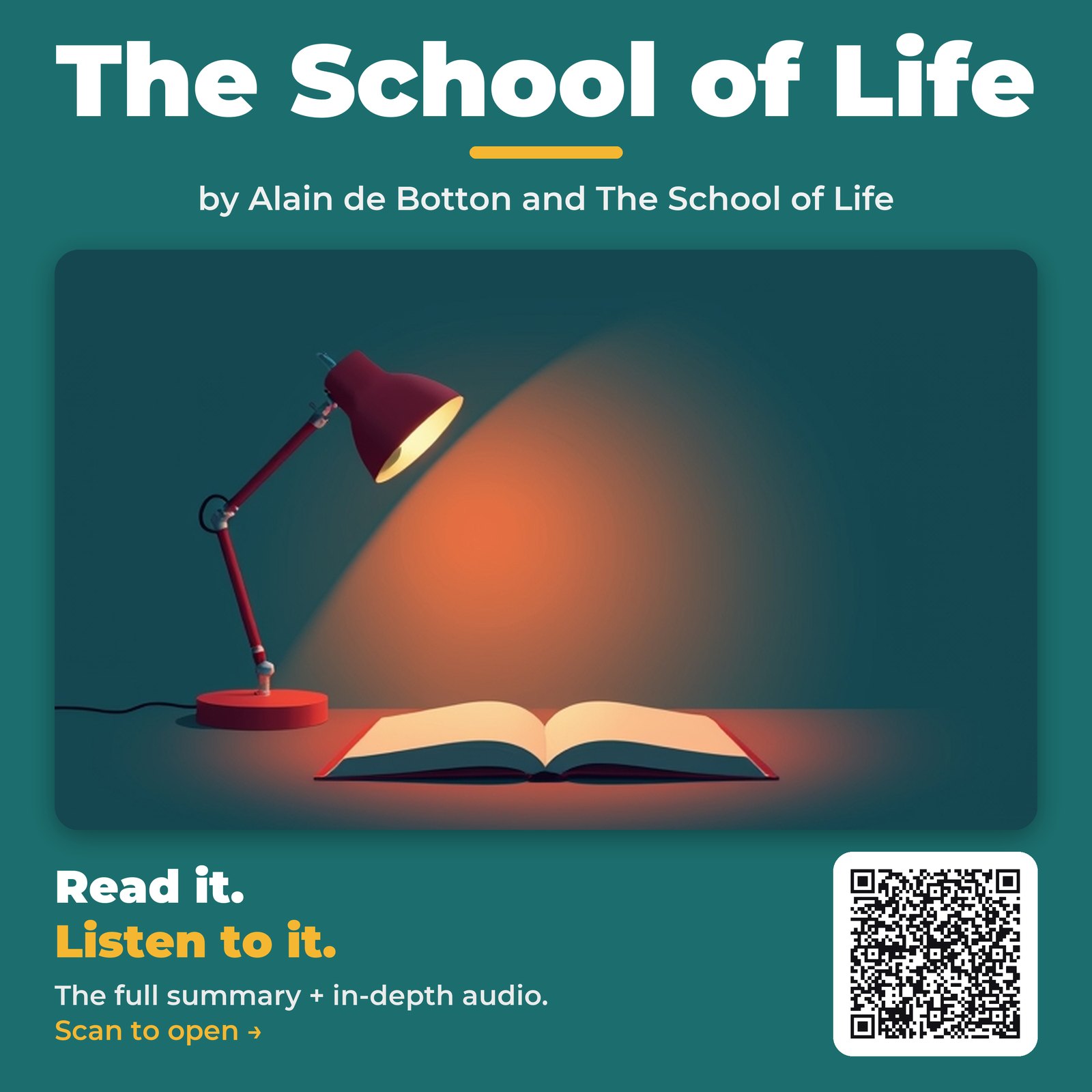 The School of Life by Alain de Botton and The School of Life