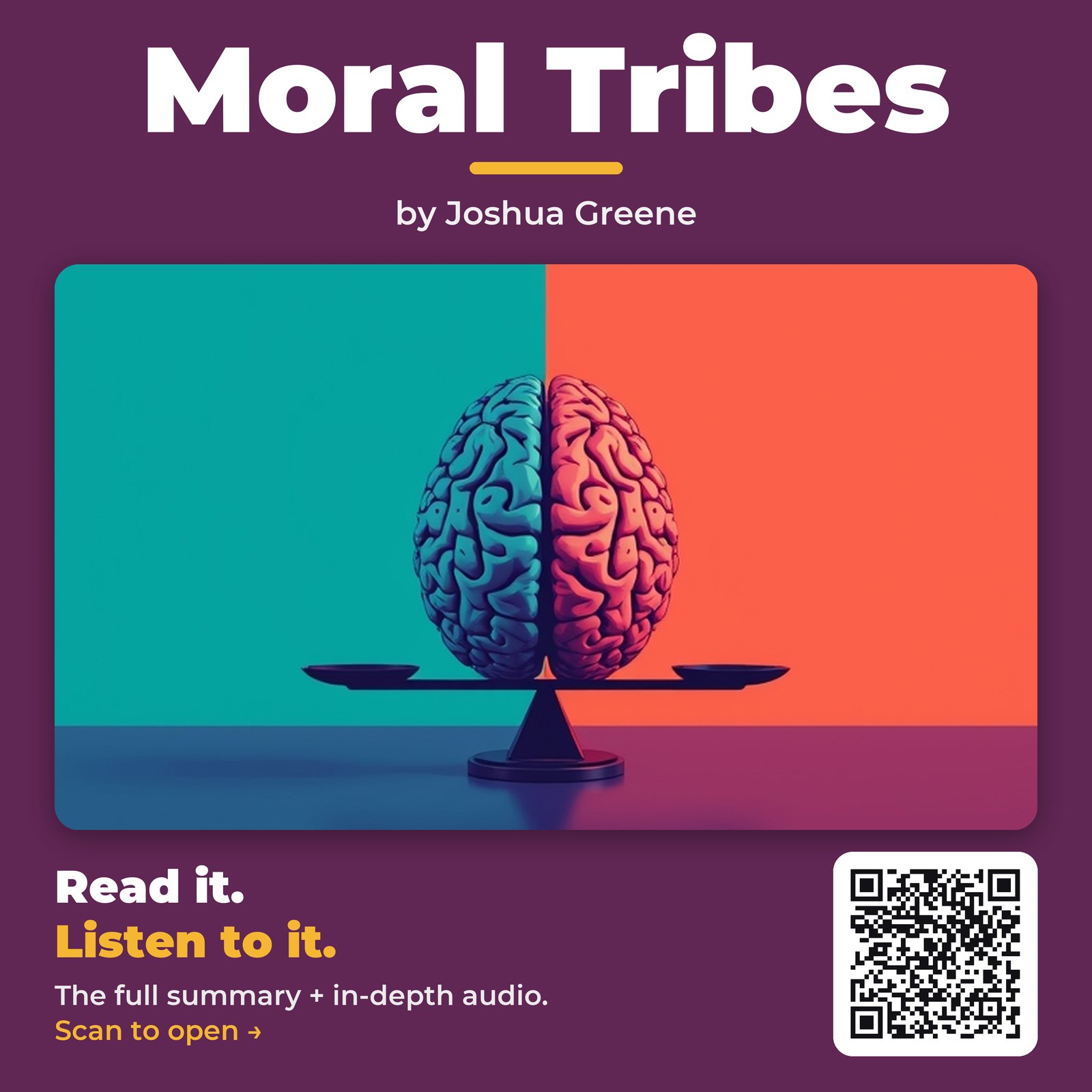 Moral Tribes by Joshua Greene