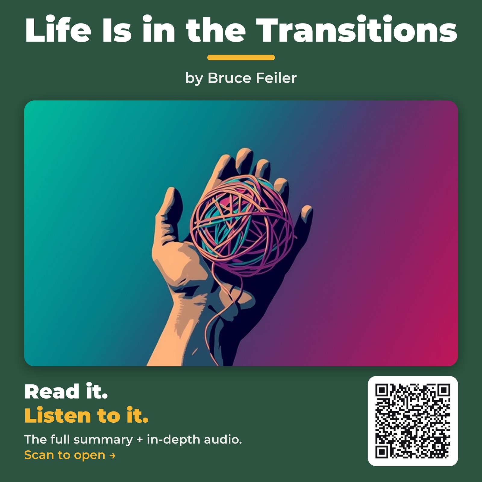 Life Is in the Transitions by Bruce Feiler - Book Summary