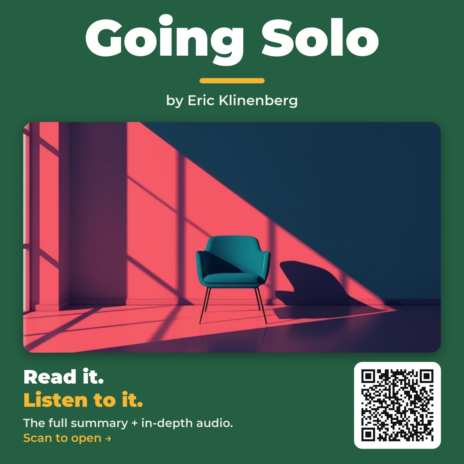 Going Solo by Eric Klinenberg
