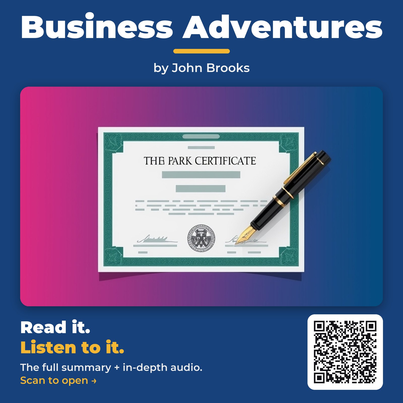 Business Adventures by John Brooks - Book Summary