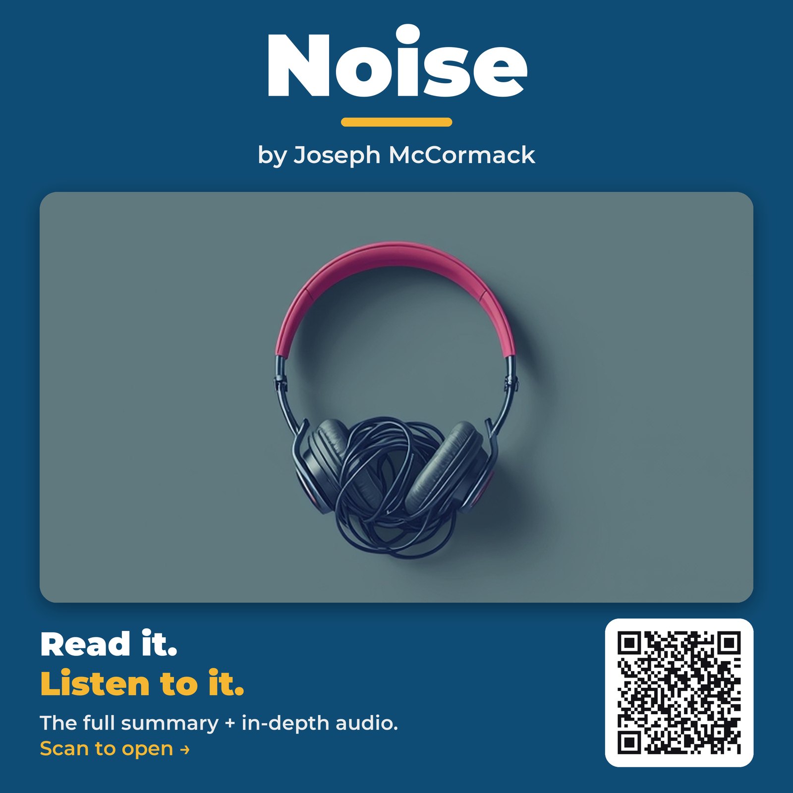Noise by Joseph McCormack - Book Summary