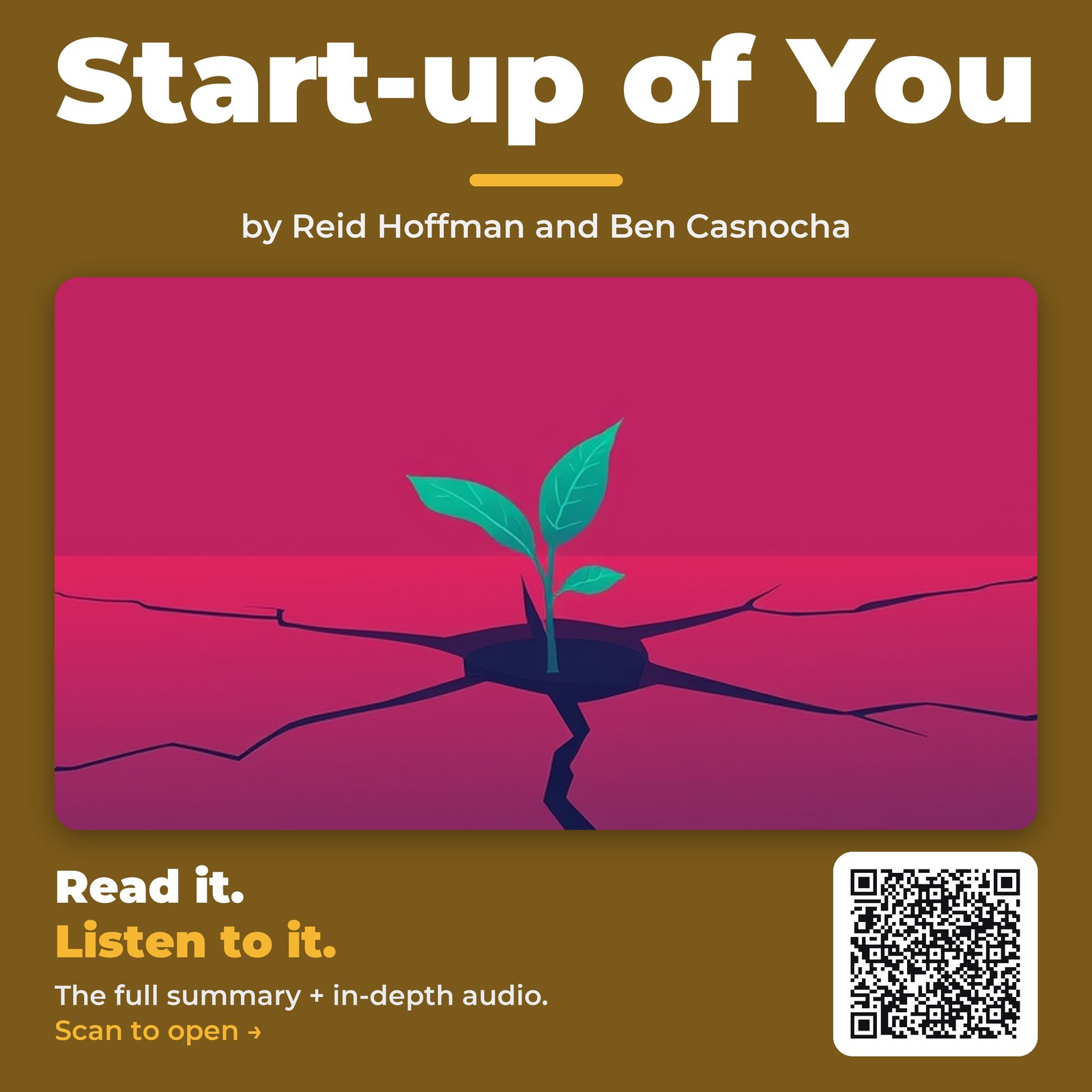 Start-up of You by Reid Hoffman and Ben Casnocha - Book Summary