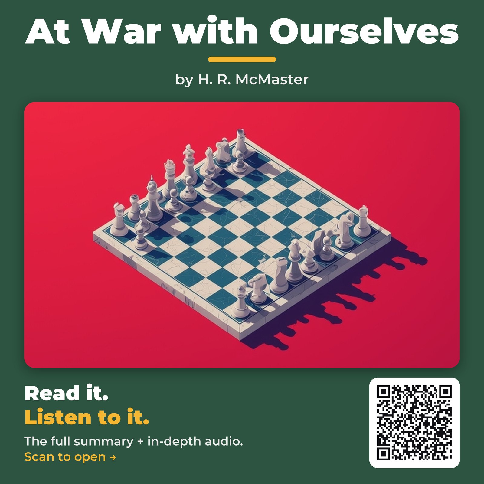 At War with Ourselves by H. R. McMaster - Book Summary