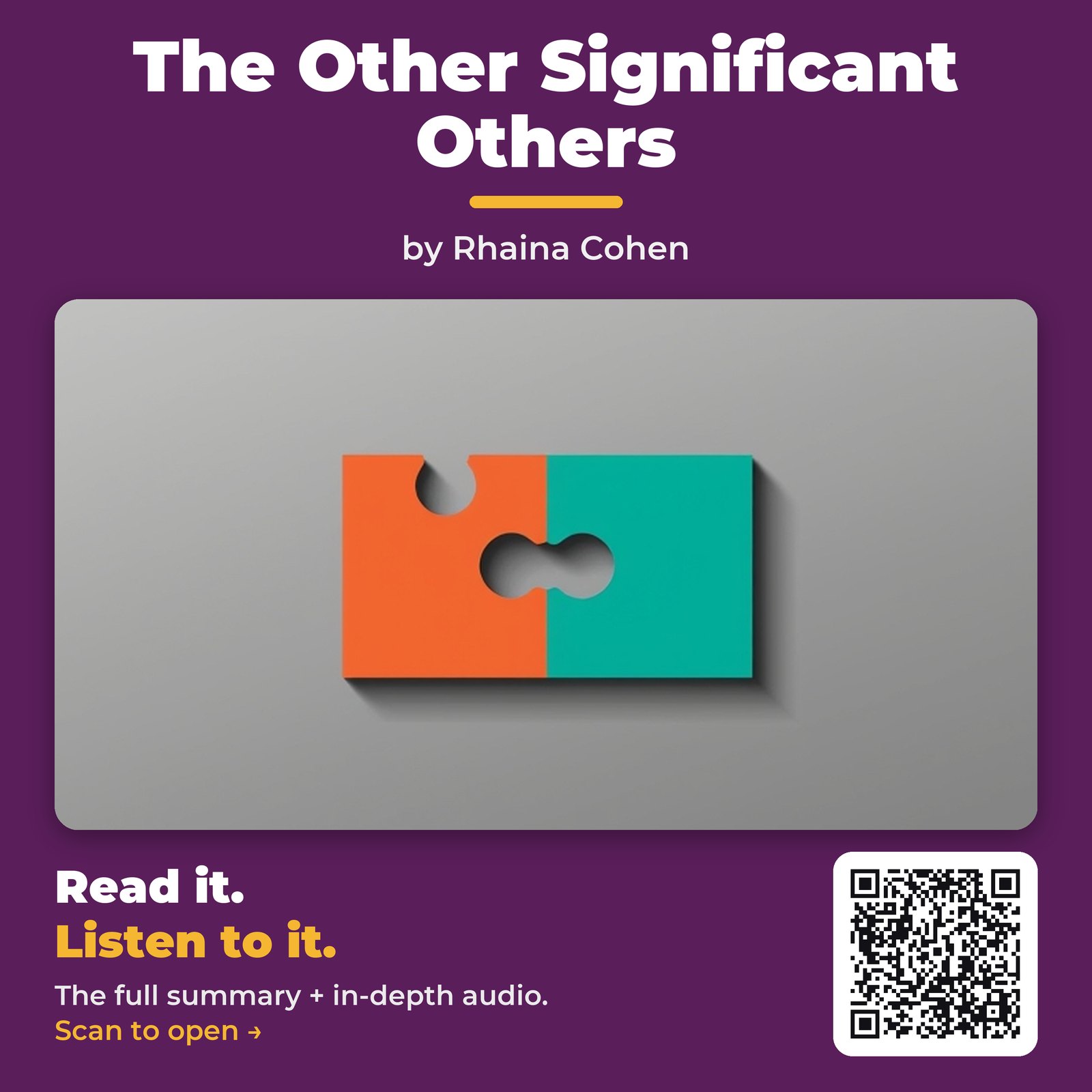 The Other Significant Others by Rhaina Cohen - Book Summary