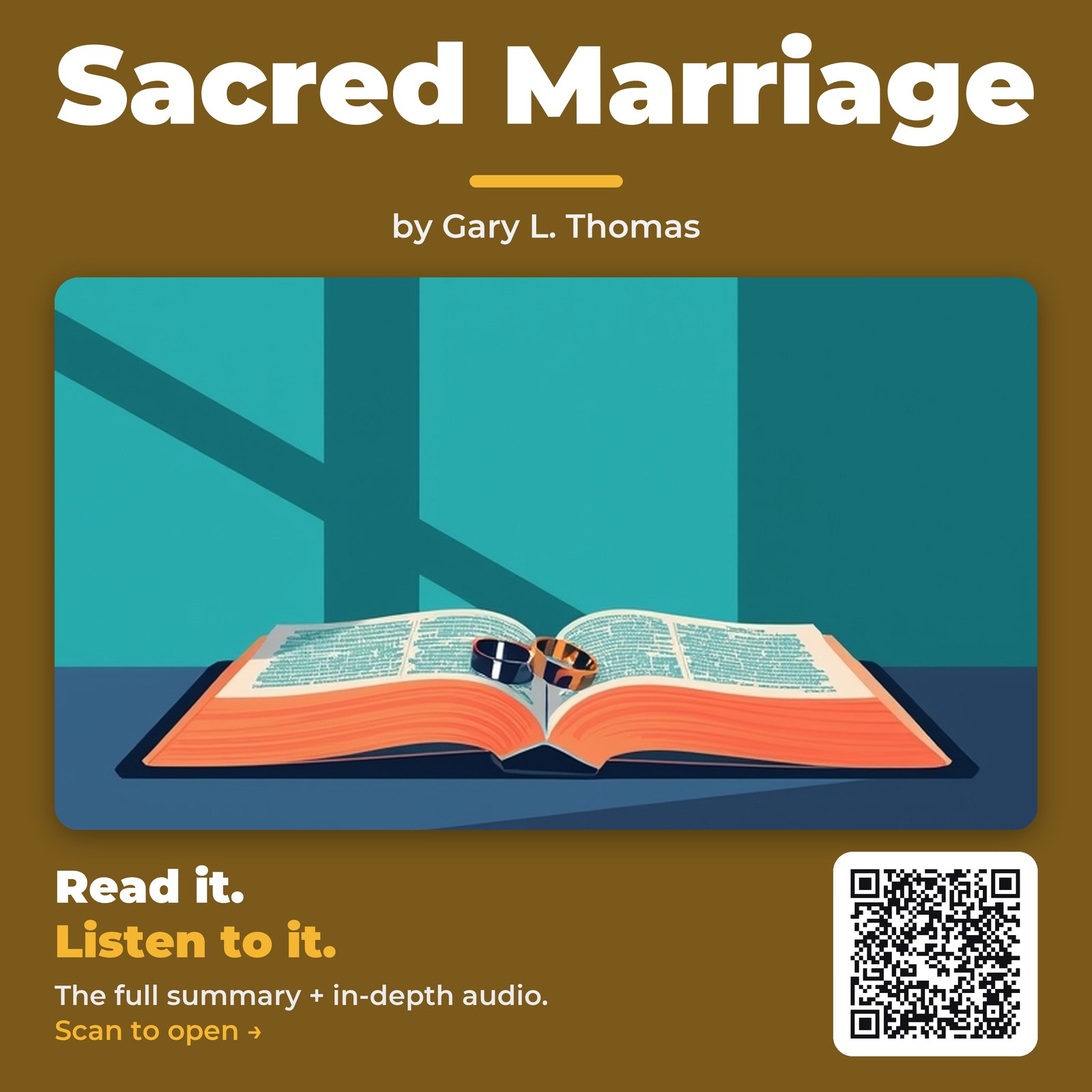 Sacred Marriage by Gary L. Thomas - Book Summary