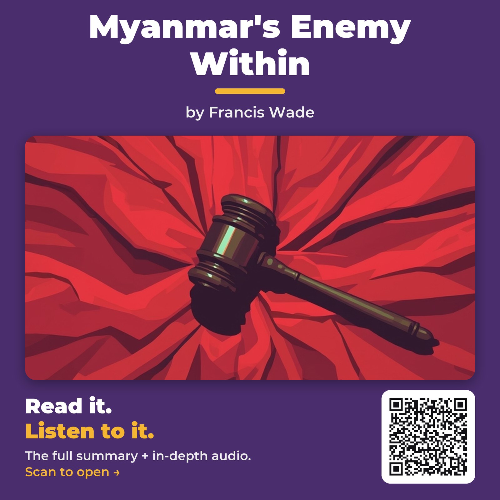 Myanmar's Enemy Within by Francis Wade - Book Summary