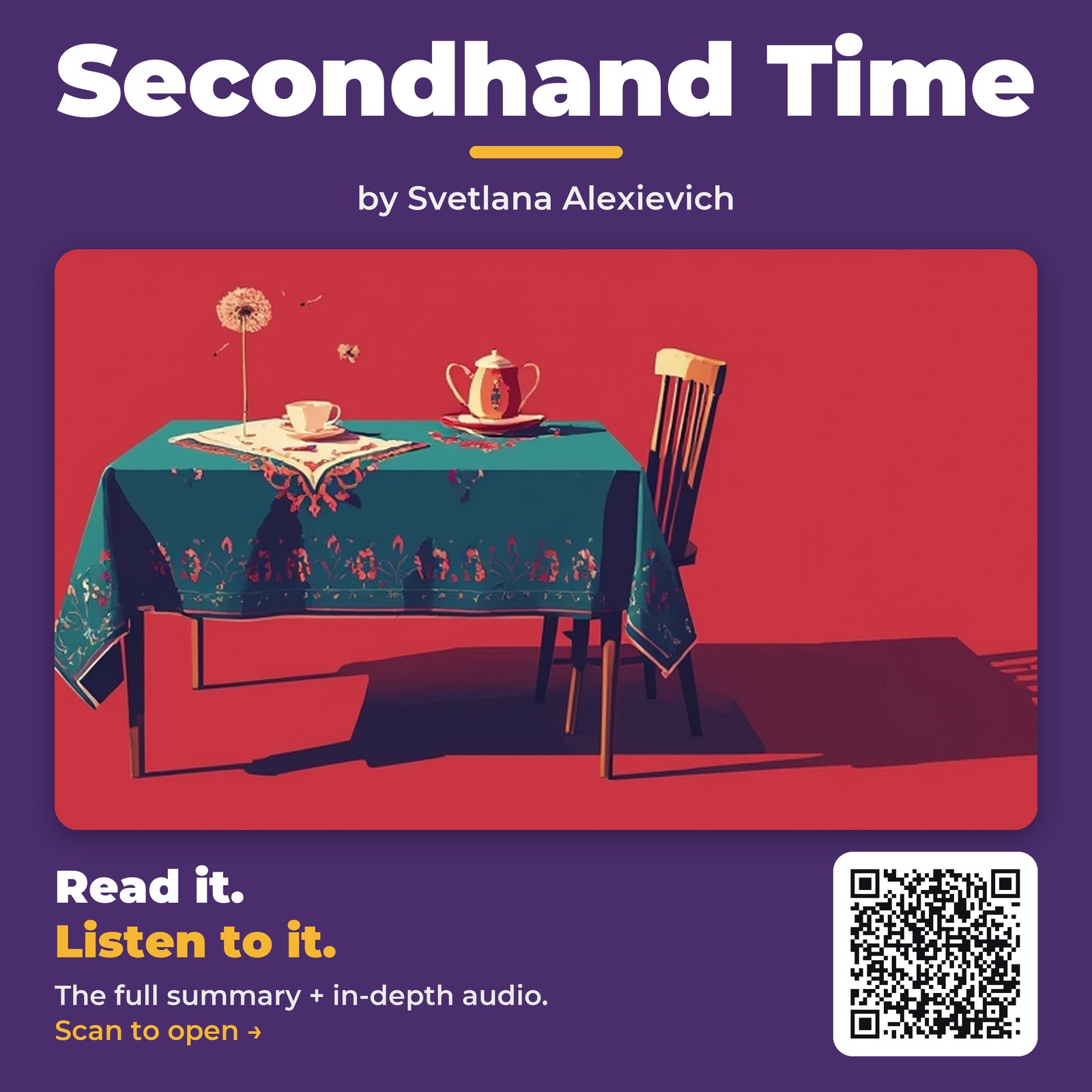Secondhand Time by Svetlana Alexievich