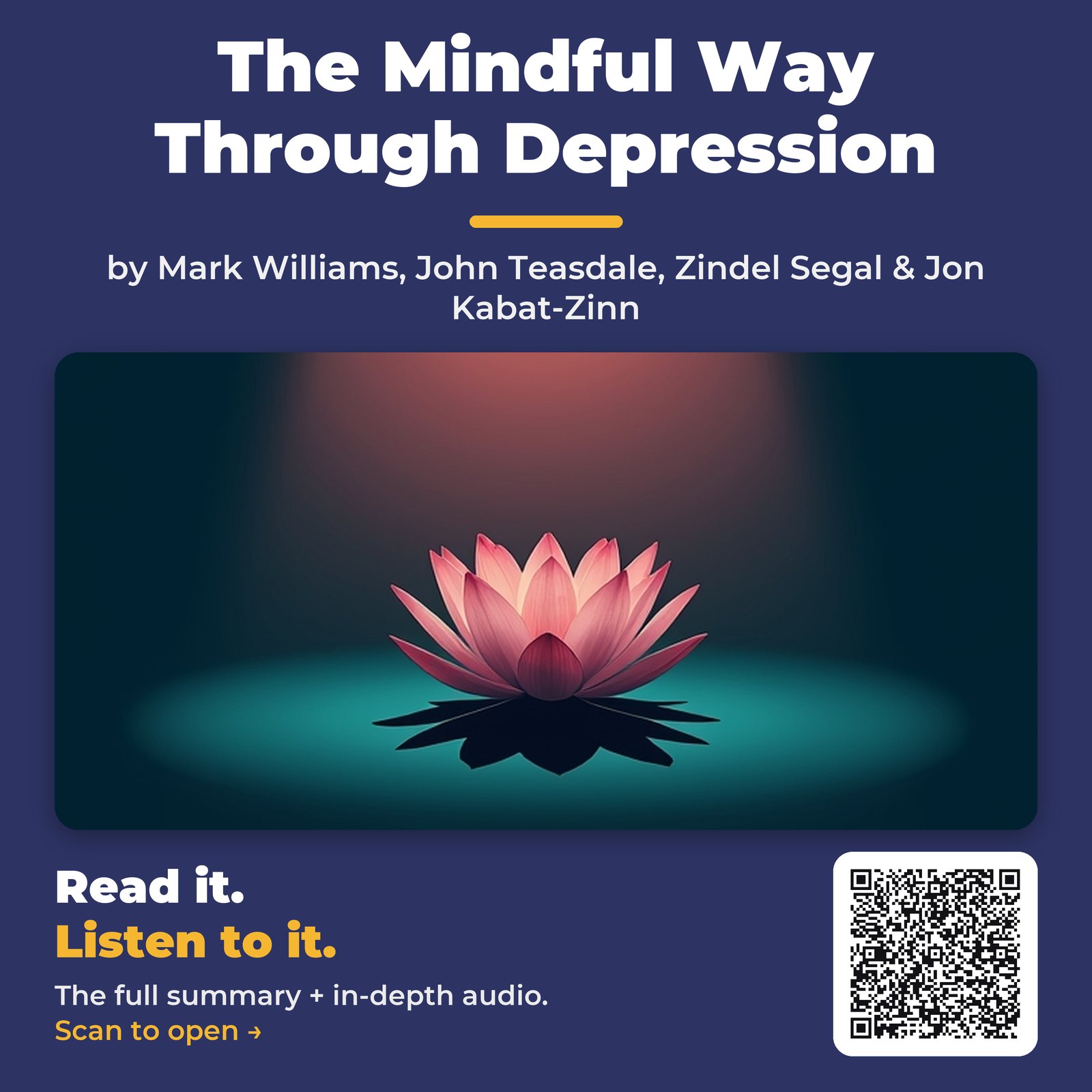 The Mindful Way Through Depression by Mark Williams, John Teasdale, Zindel Segal & Jon Kabat-Zinn