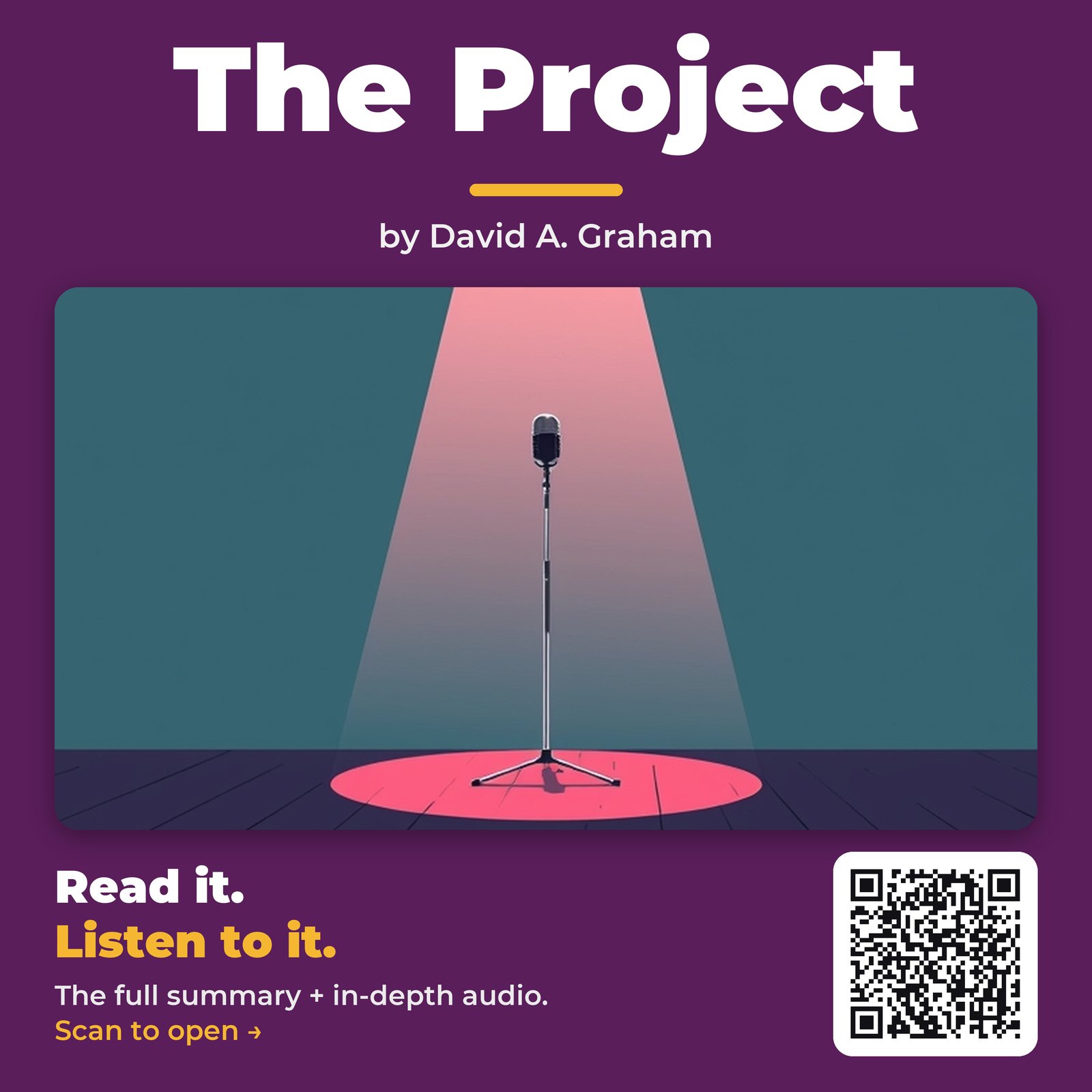 The Project by David A. Graham - Book Summary