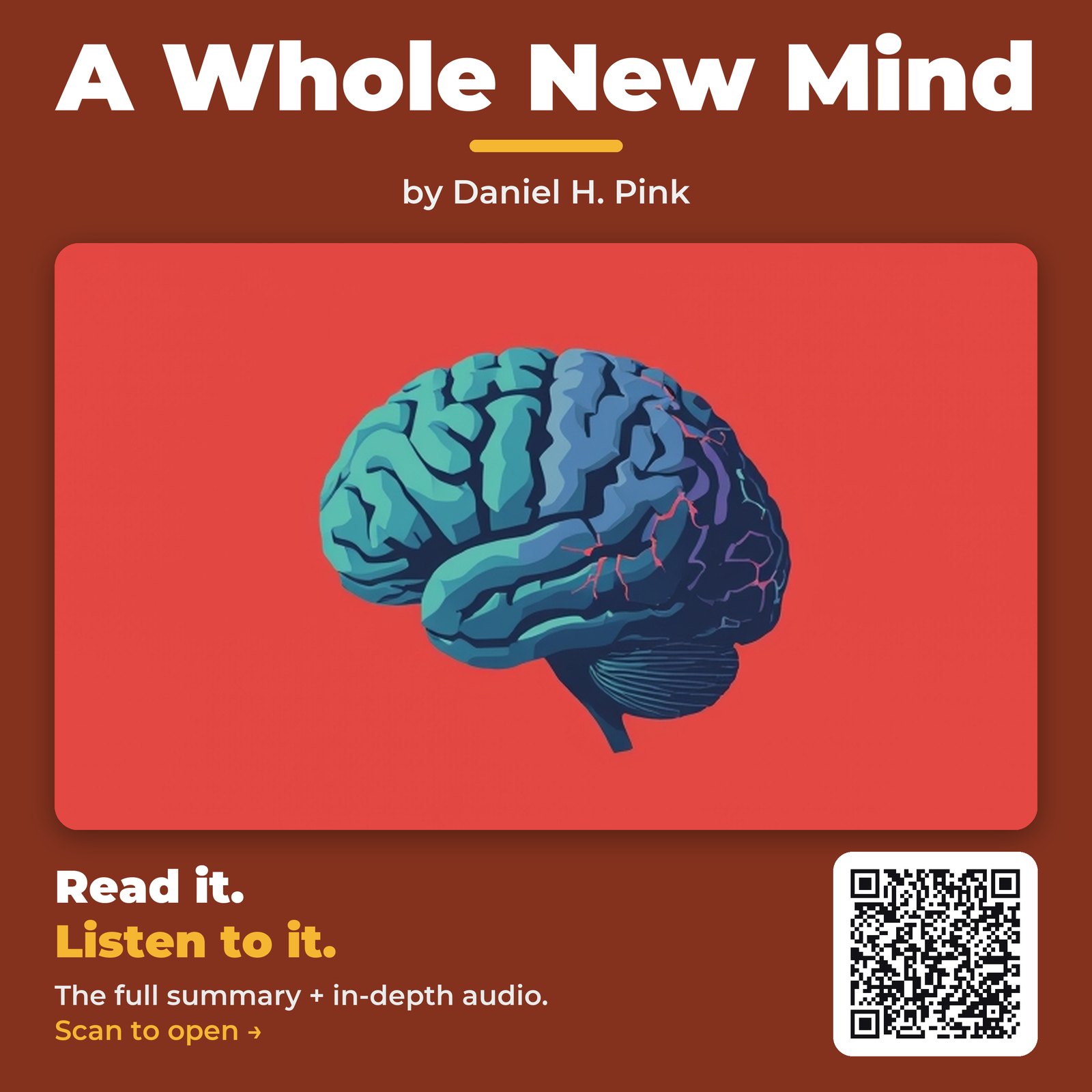 A Whole New Mind by Daniel H. Pink - Book Summary