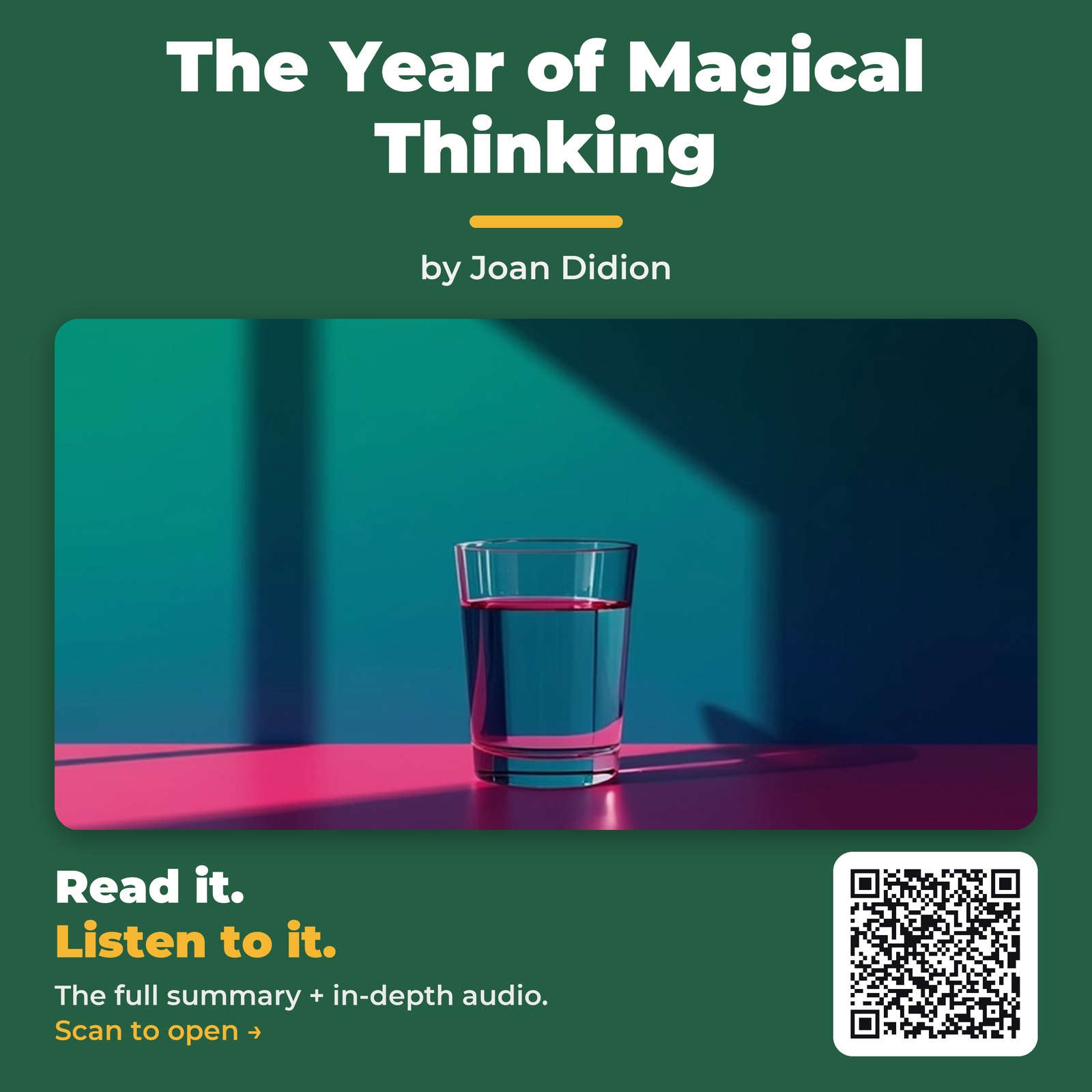 The Year of Magical Thinking by Joan Didion - Book Summary