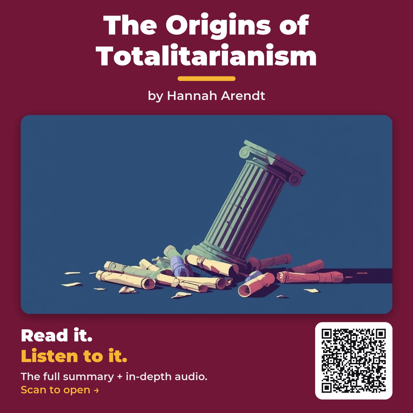 The Origins of Totalitarianism by Hannah Arendt
