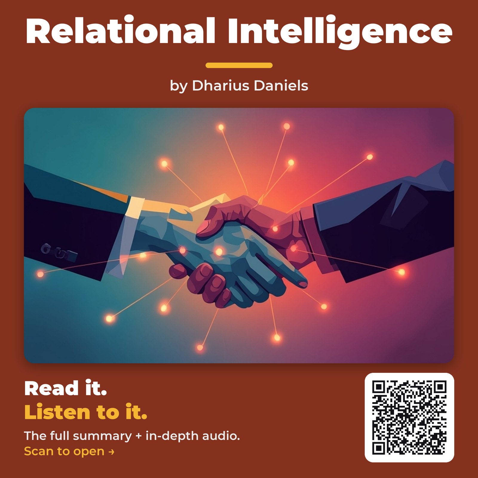 Relational Intelligence by Dharius Daniels - Book Summary