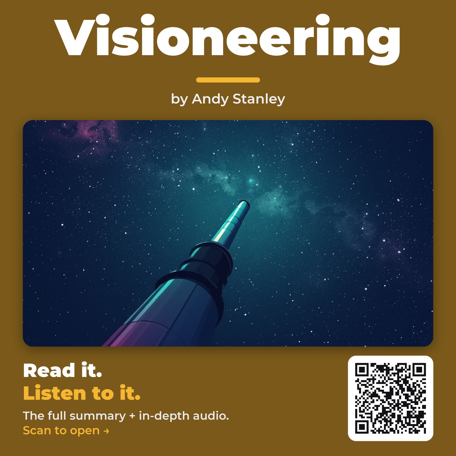 Visioneering by Andy Stanley - Book Summary