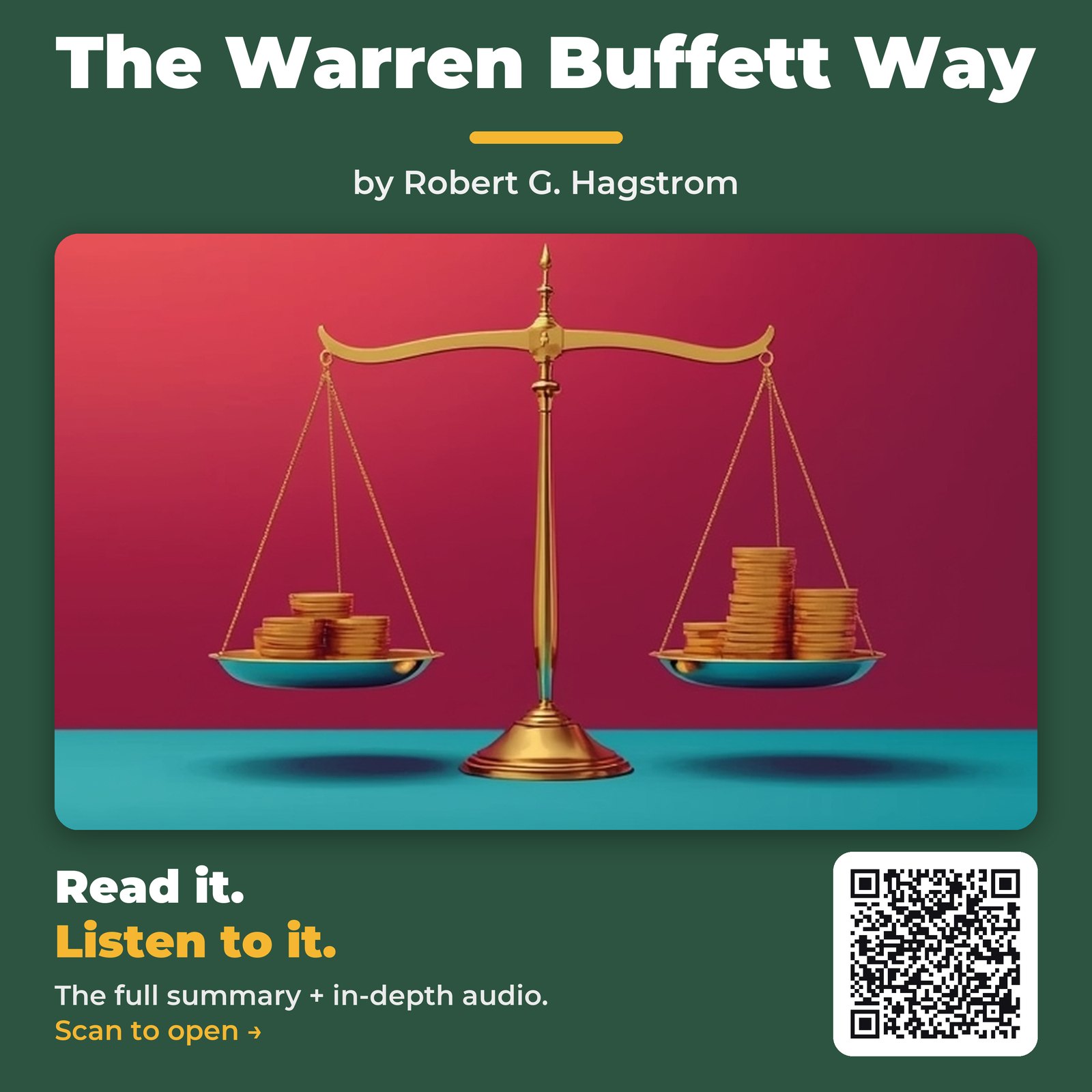 The Warren Buffett Way by Robert G. Hagstrom - Book Summary