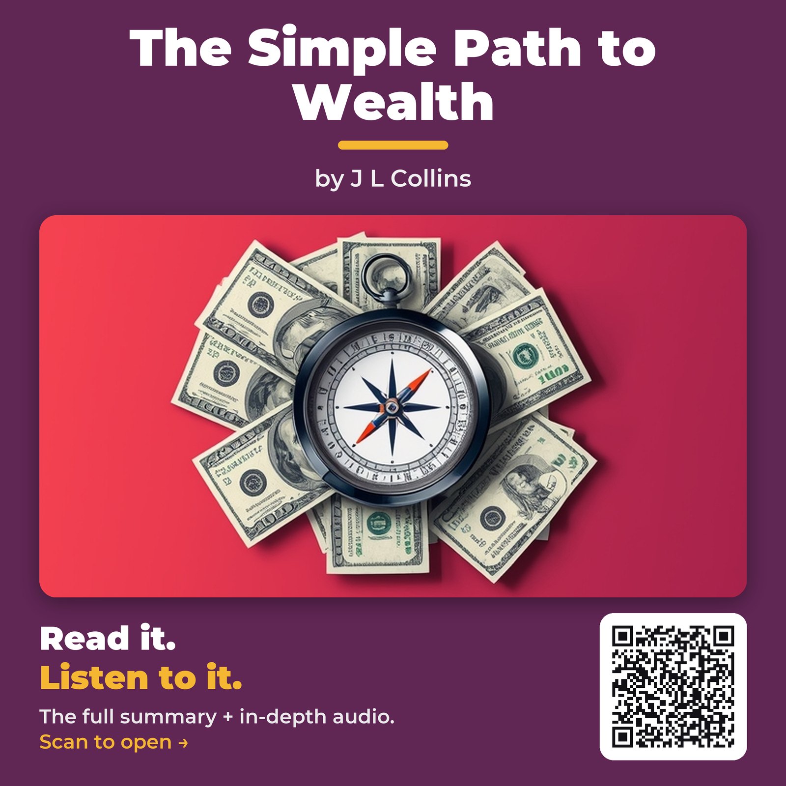 The Simple Path to Wealth by J L Collins - Book Summary