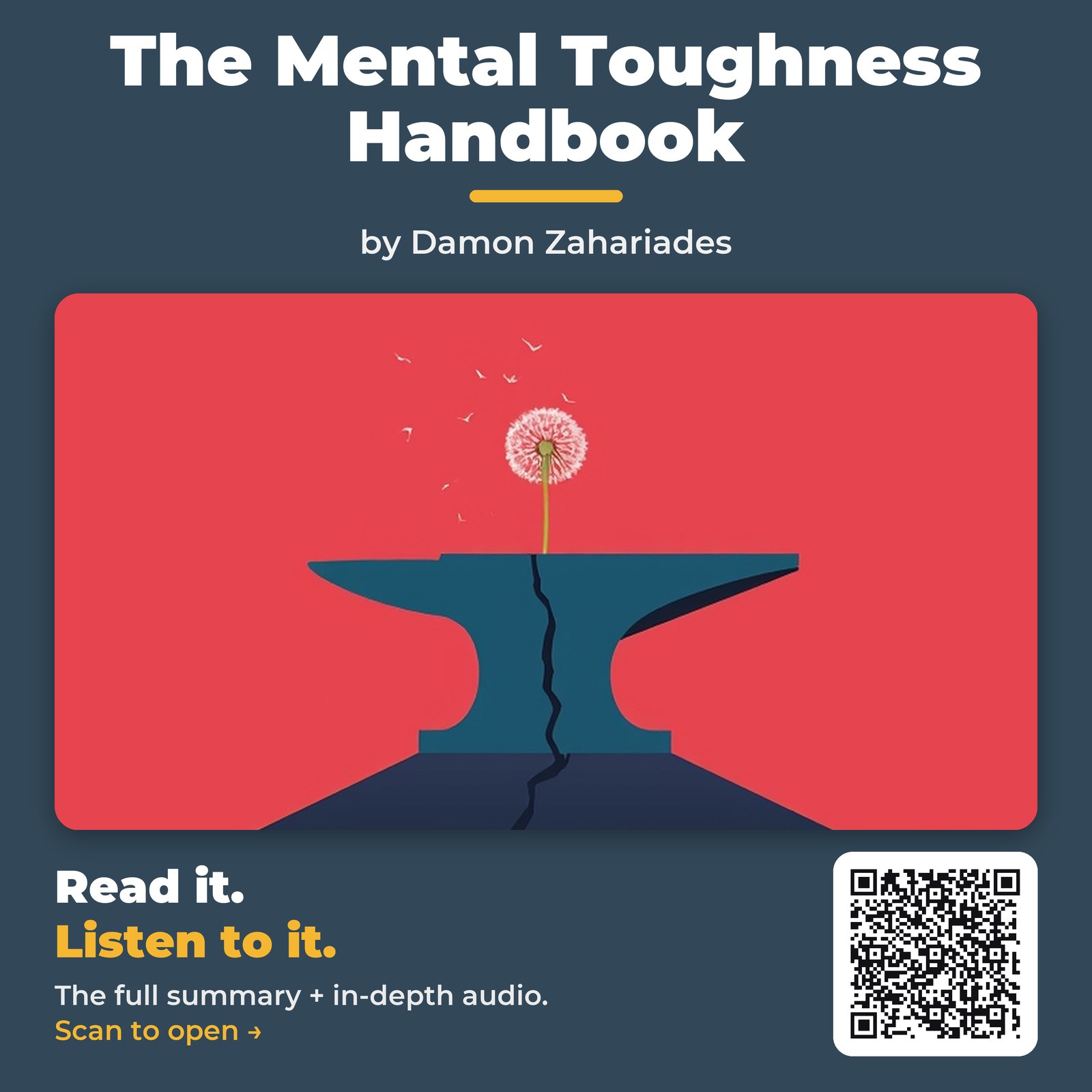 The Mental Toughness Handbook by Damon Zahariades - Book Summary