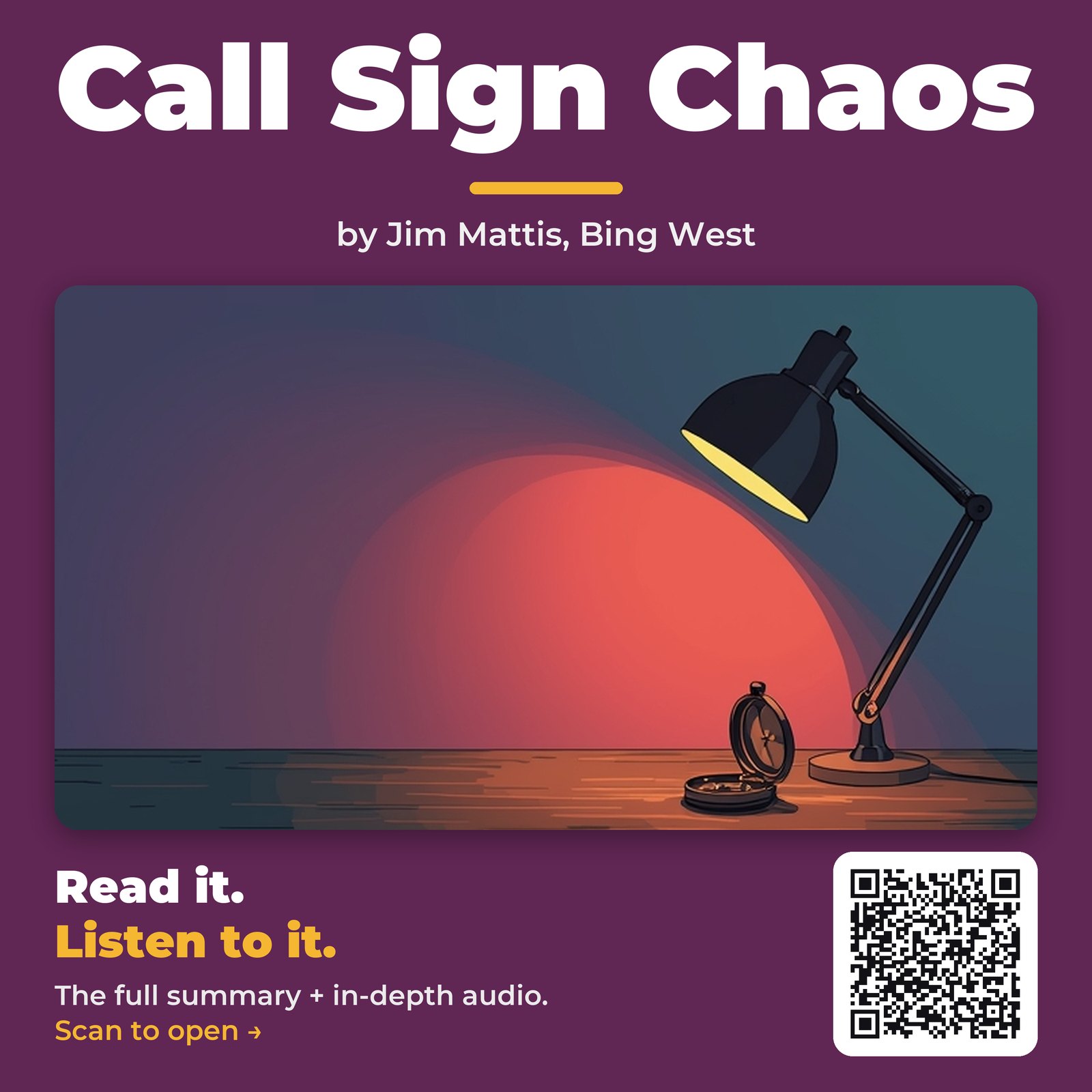 Call Sign Chaos by Jim Mattis, Bing West - Book Summary