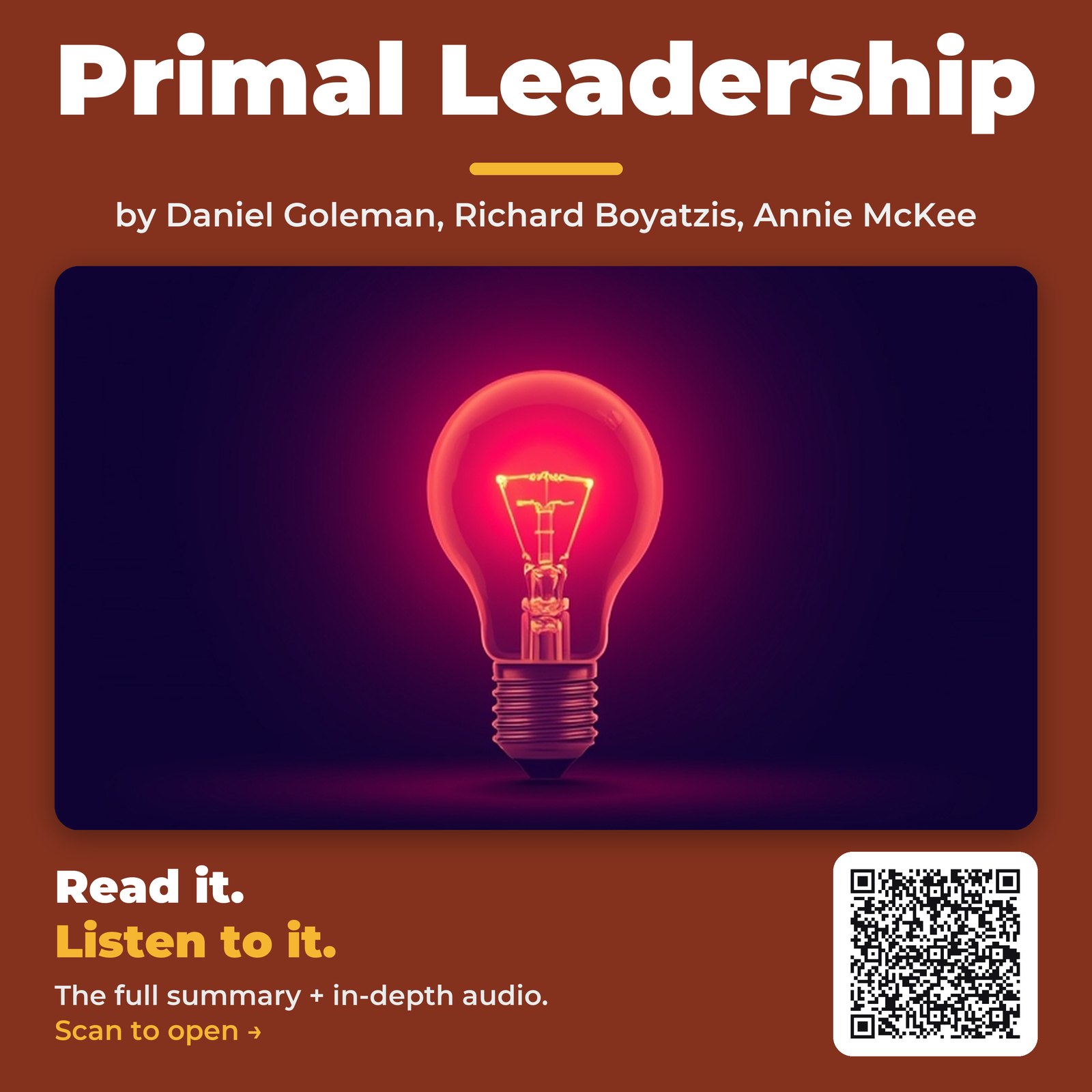 Primal Leadership by Daniel Goleman, Richard Boyatzis, Annie McKee