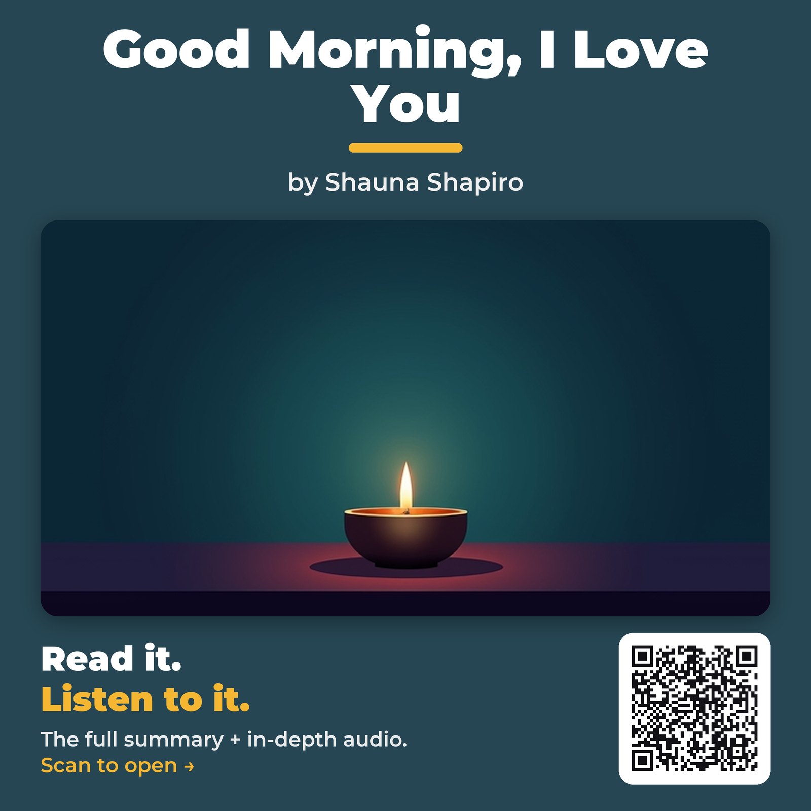 Good Morning, I Love You by Shauna Shapiro