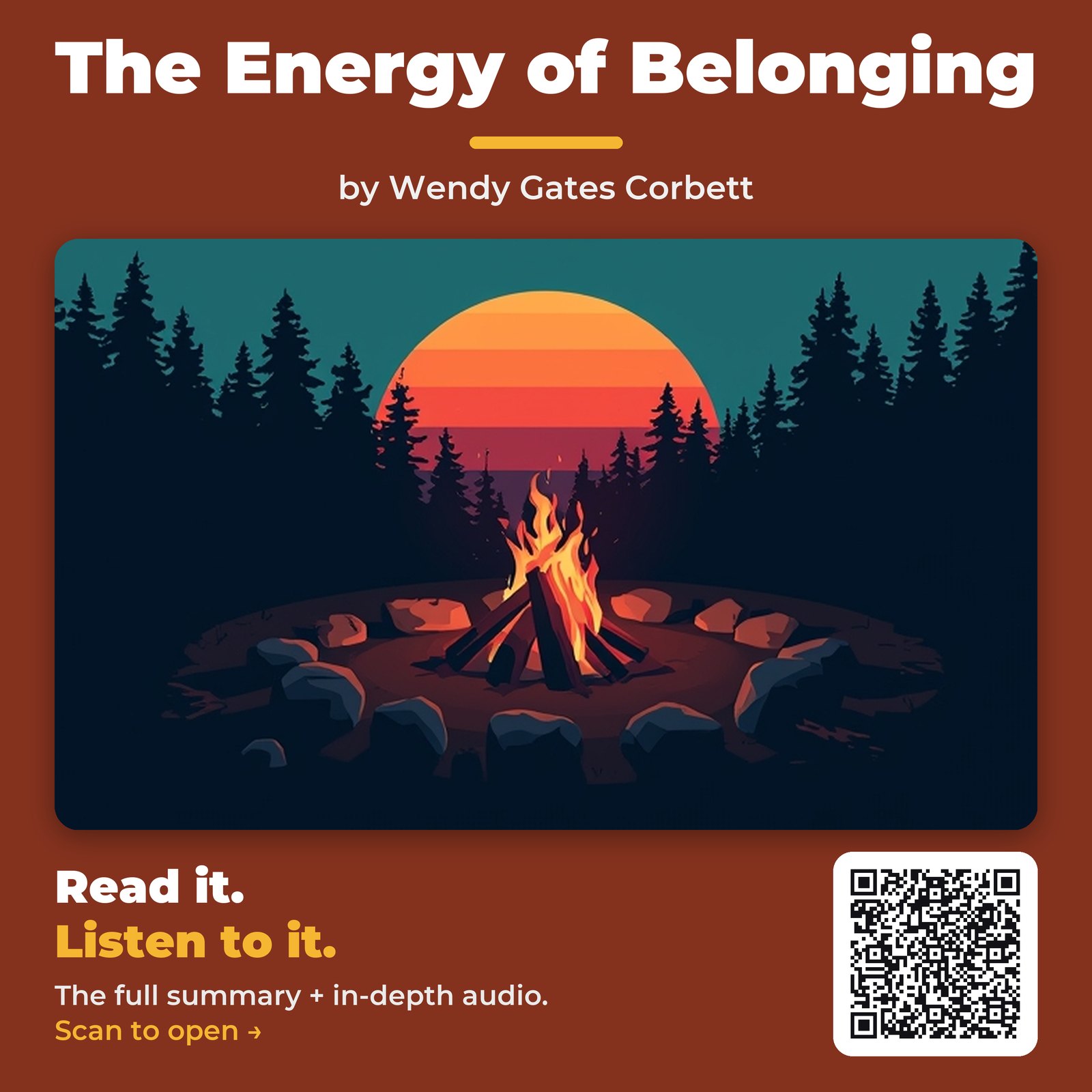 The Energy of Belonging by Wendy Gates Corbett - Book Summary