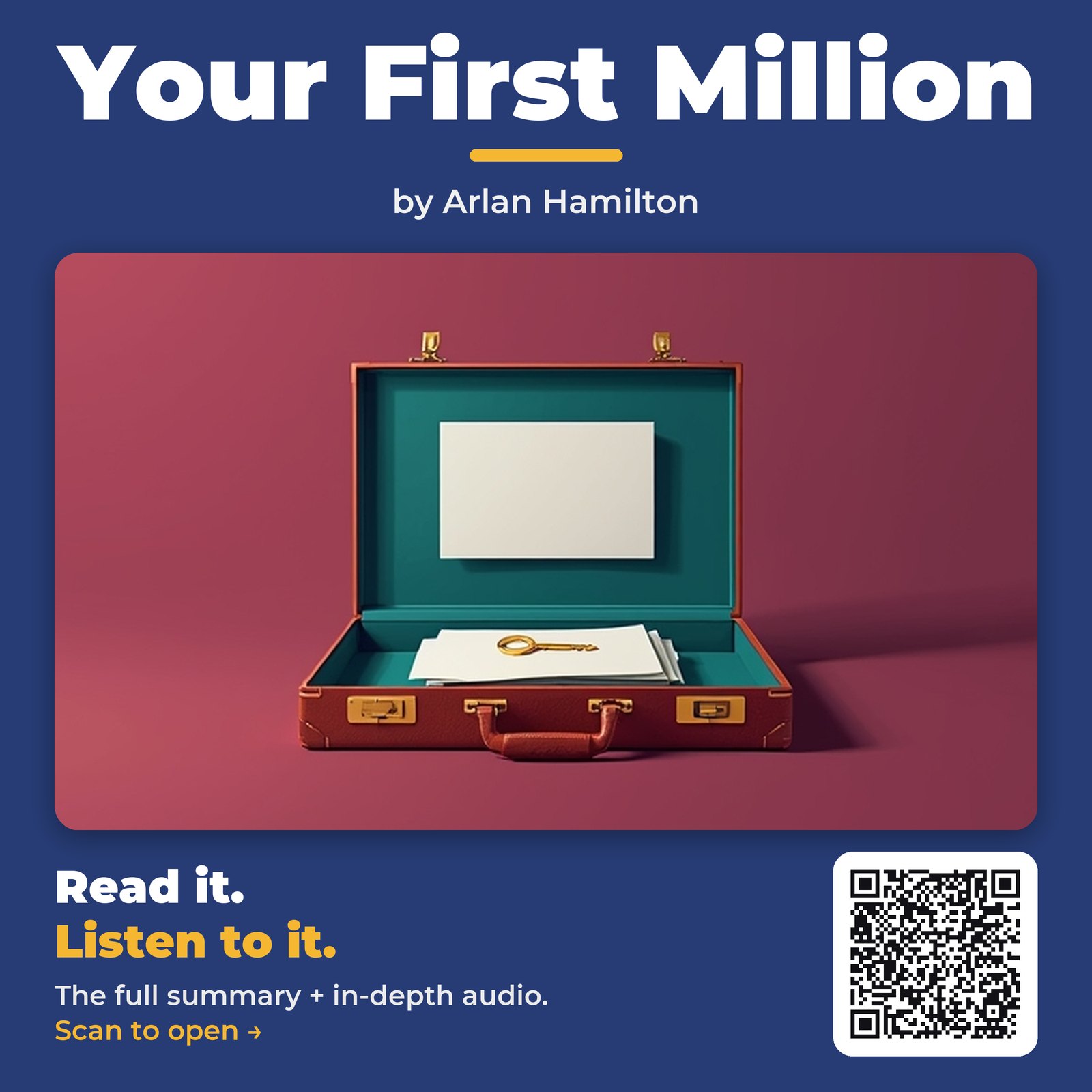 Your First Million by Arlan Hamilton - Book Summary