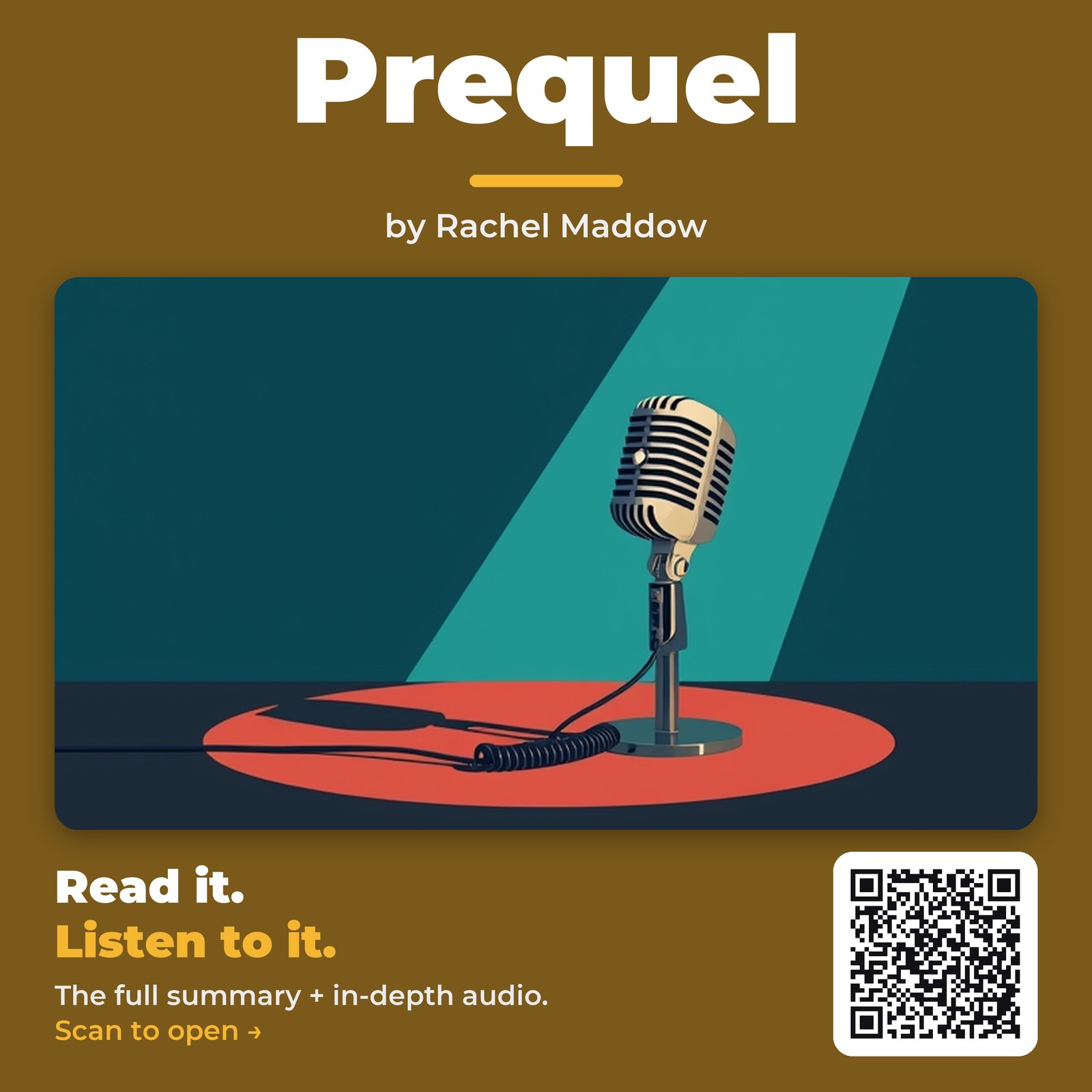 Prequel by Rachel Maddow - Book Summary episode artwork