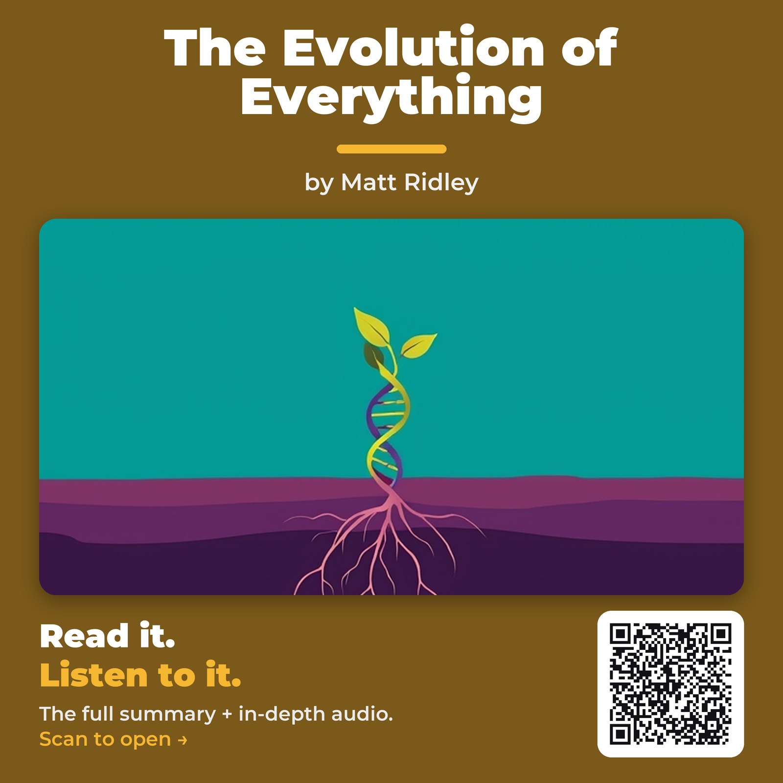 The Evolution of Everything by Matt Ridley - Book Summary