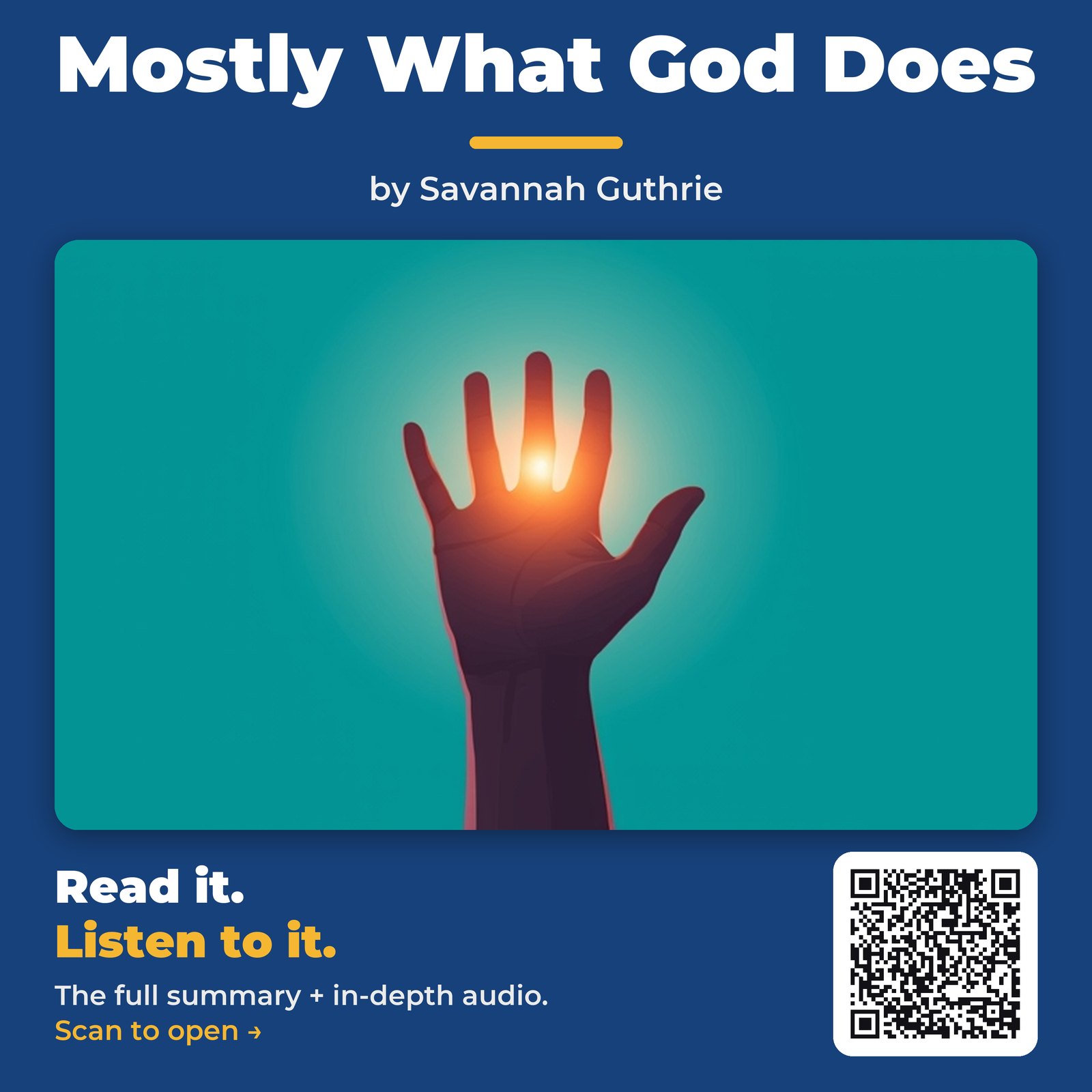 Mostly What God Does by Savannah Guthrie - Book Summary