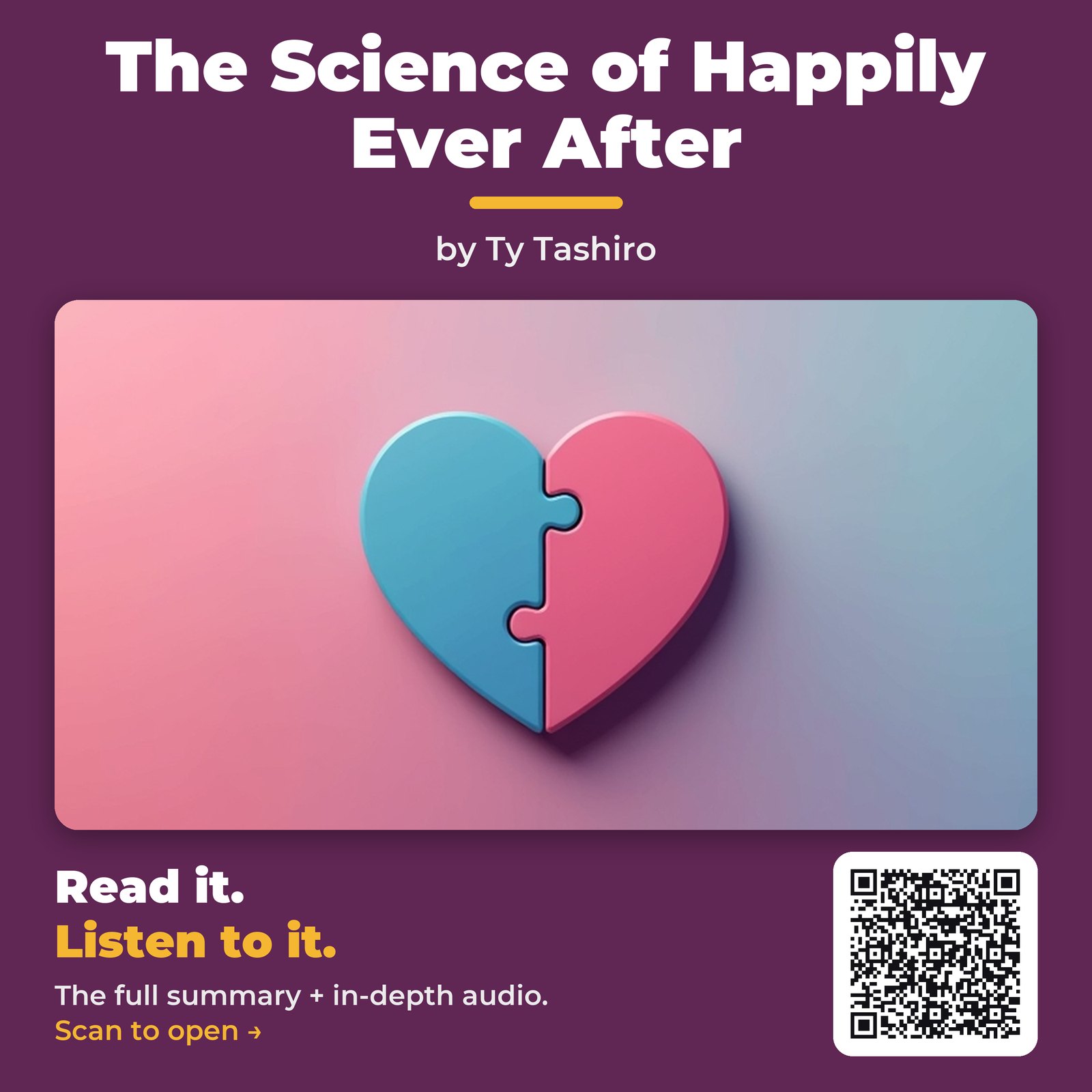 The Science of Happily Ever After by Ty Tashiro - Book Summary