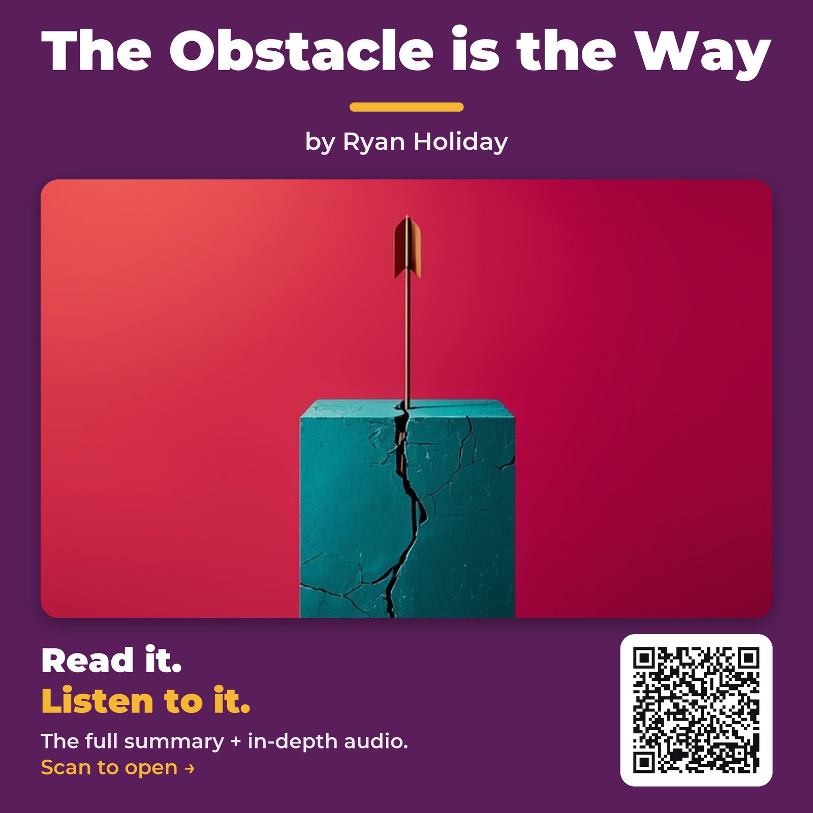 The Obstacle is the Way by Ryan Holiday - Book Summary
