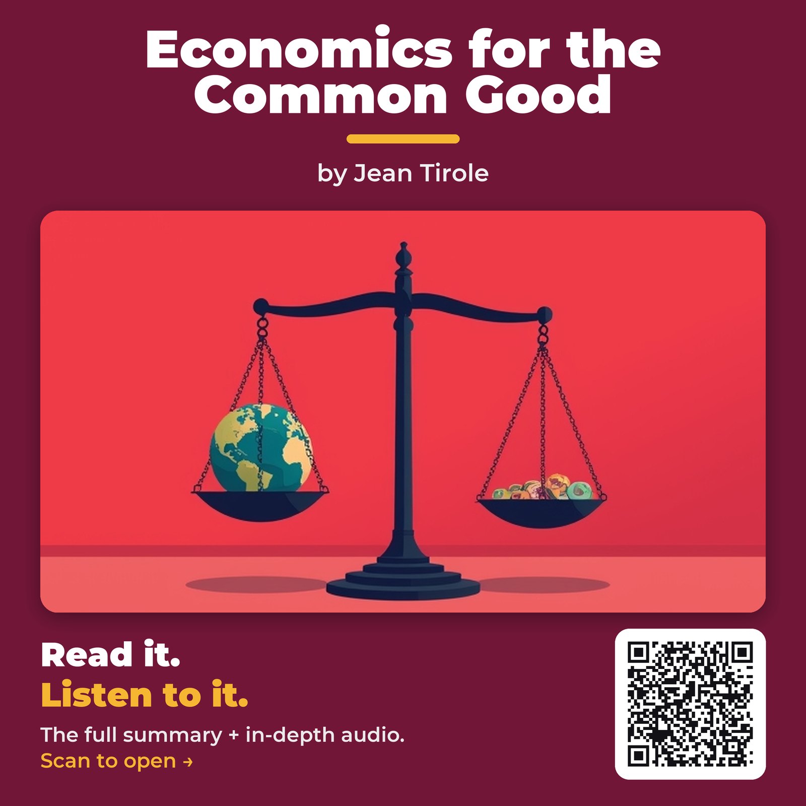 Economics for the Common Good by Jean Tirole - Book Summary
