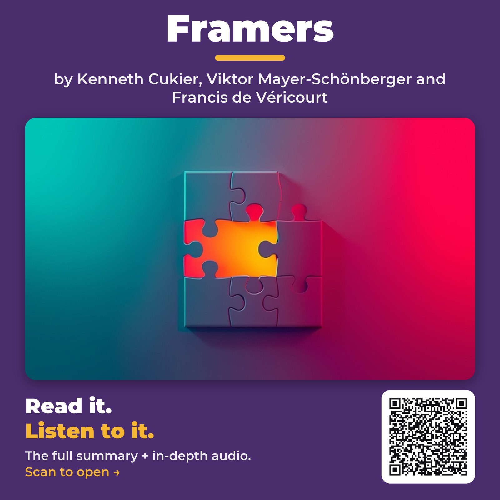 Framers by Kenneth Cukier, Viktor Mayer-Schönberger and Francis de Véricourt