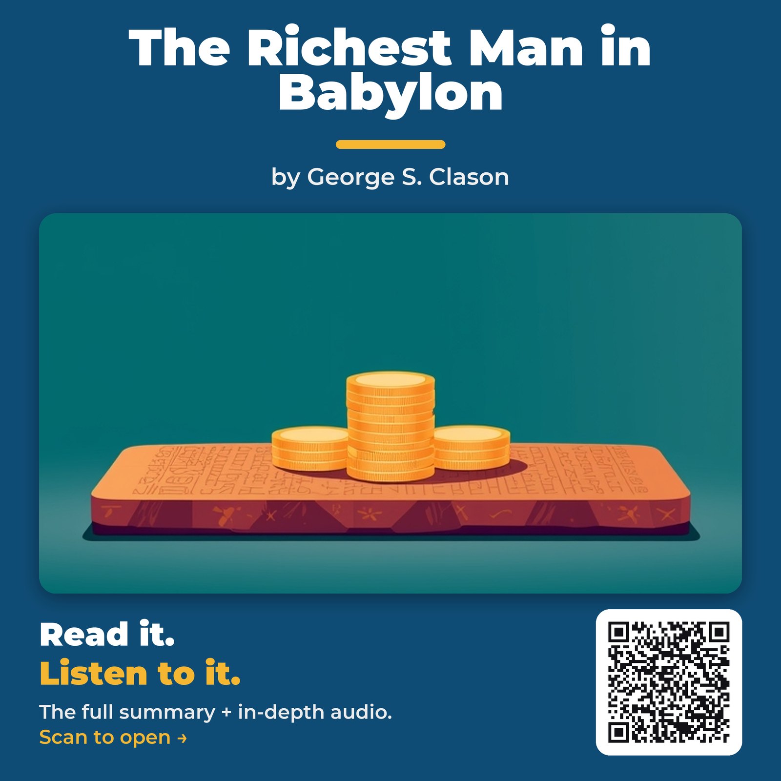 The Richest Man in Babylon by George S. Clason - Book Summary