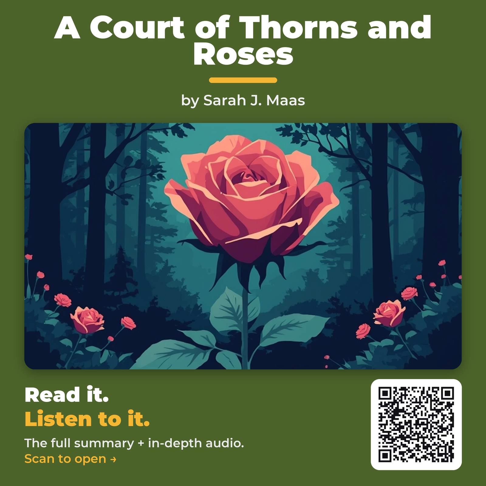 A Court of Thorns and Roses by Sarah J. Maas - Book Summary