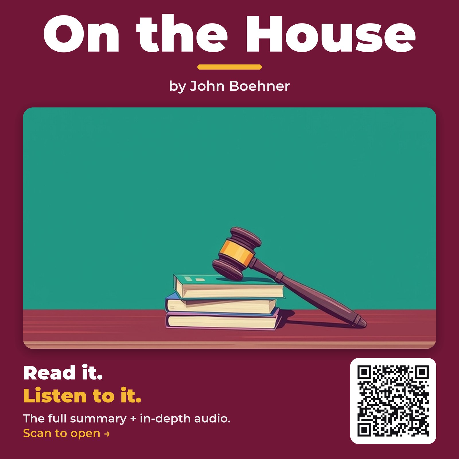 On the House by John Boehner - Book Summary