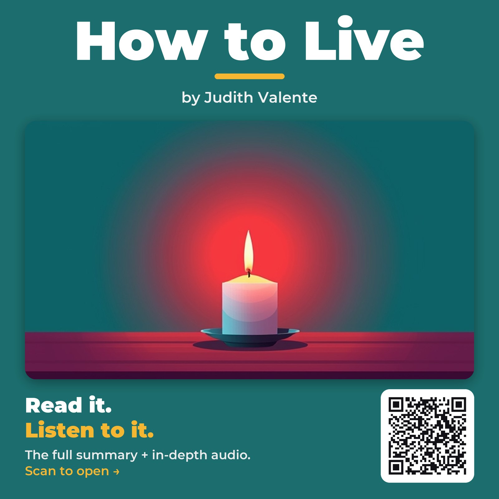 How to Live by Judith Valente - Book Summary