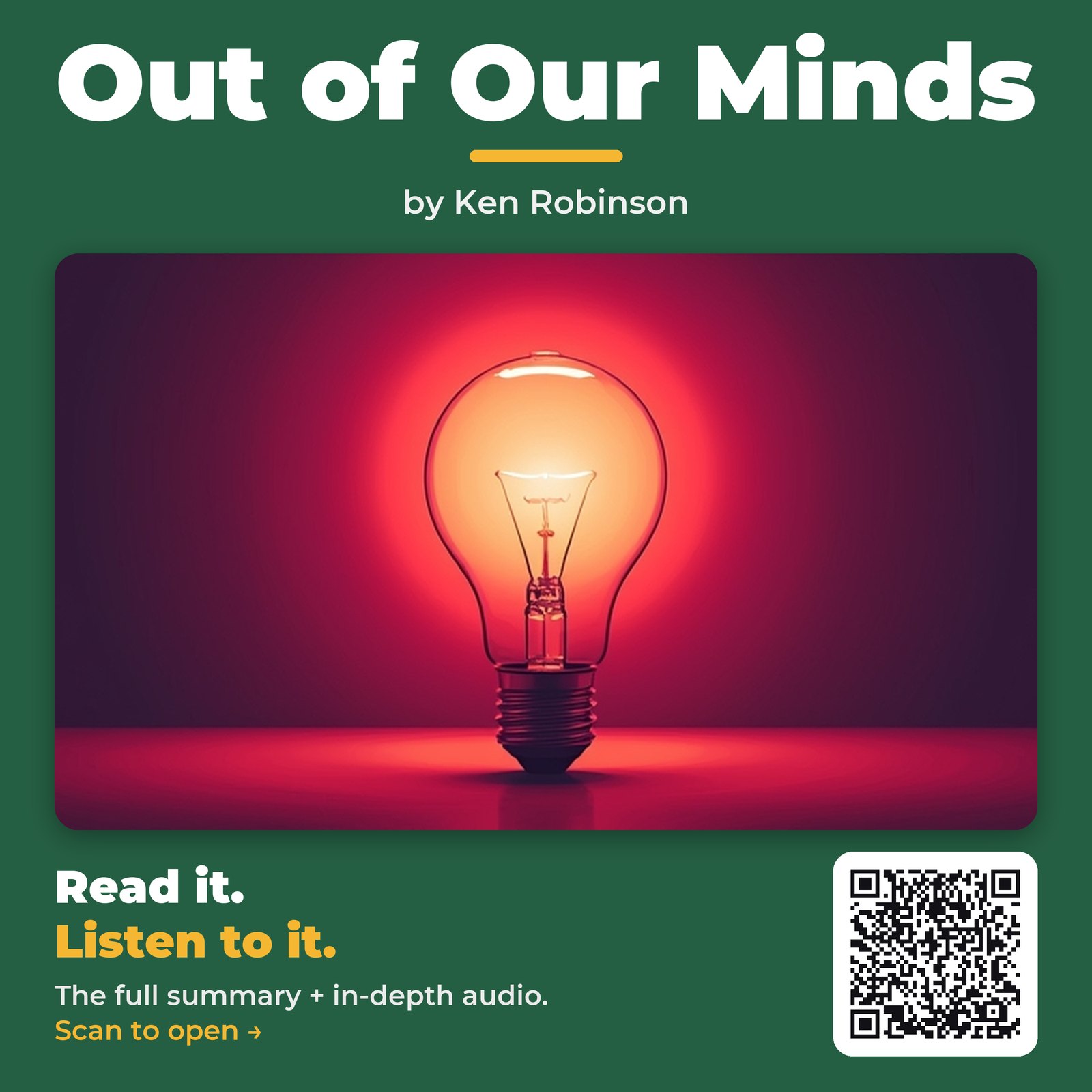 Out of Our Minds by Ken Robinson - Book Summary