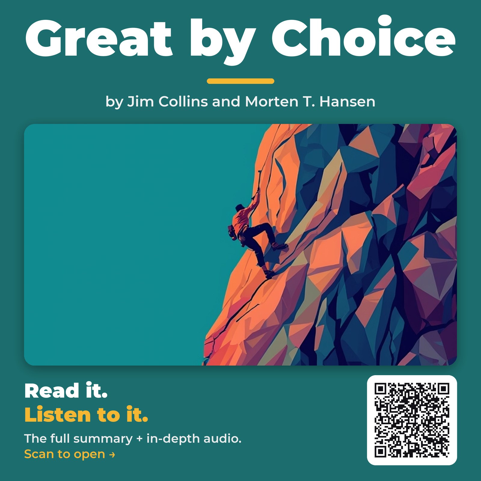 Great by Choice by Jim Collins and Morten T. Hansen - Book Summary